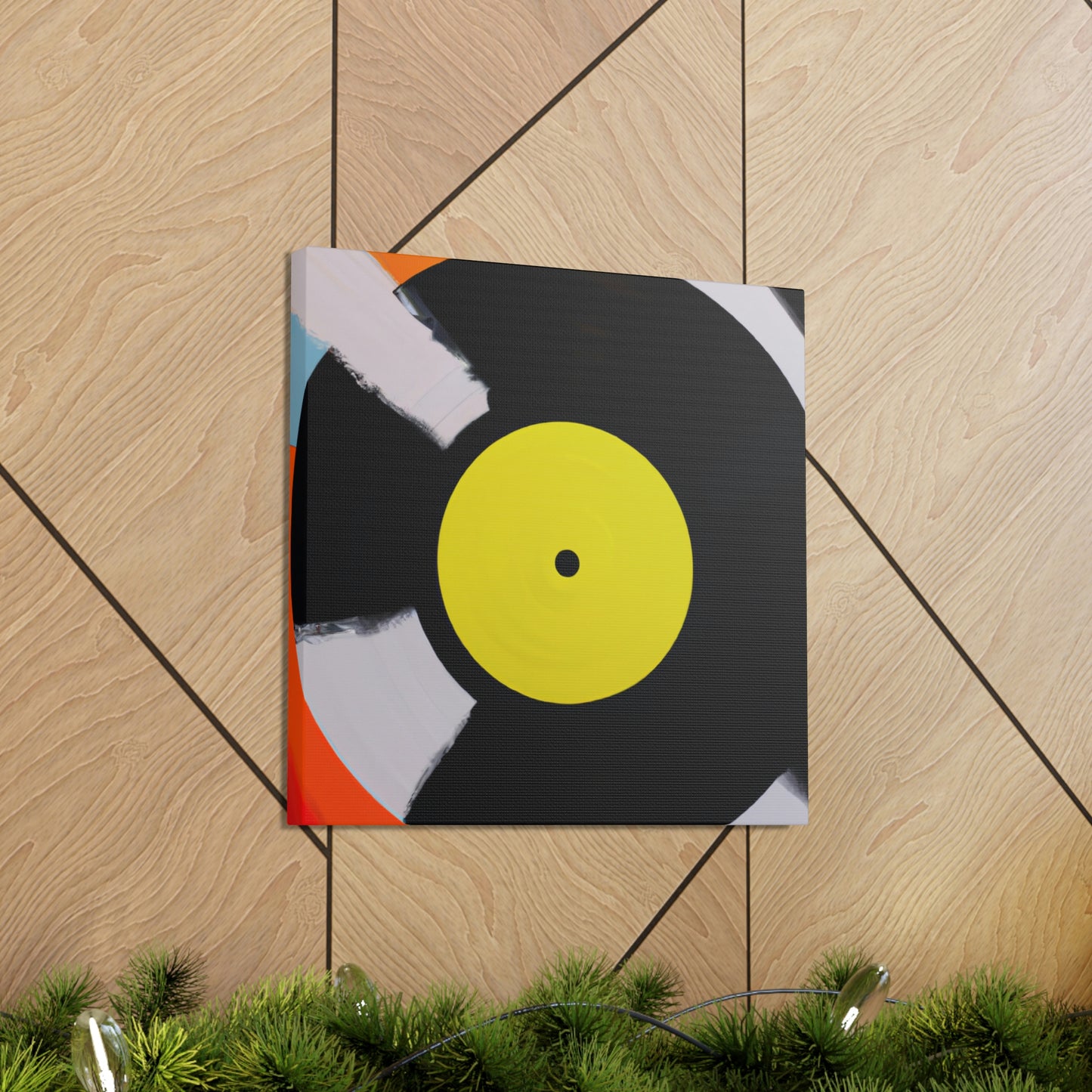 Vinyl Record Elegance - Canvas