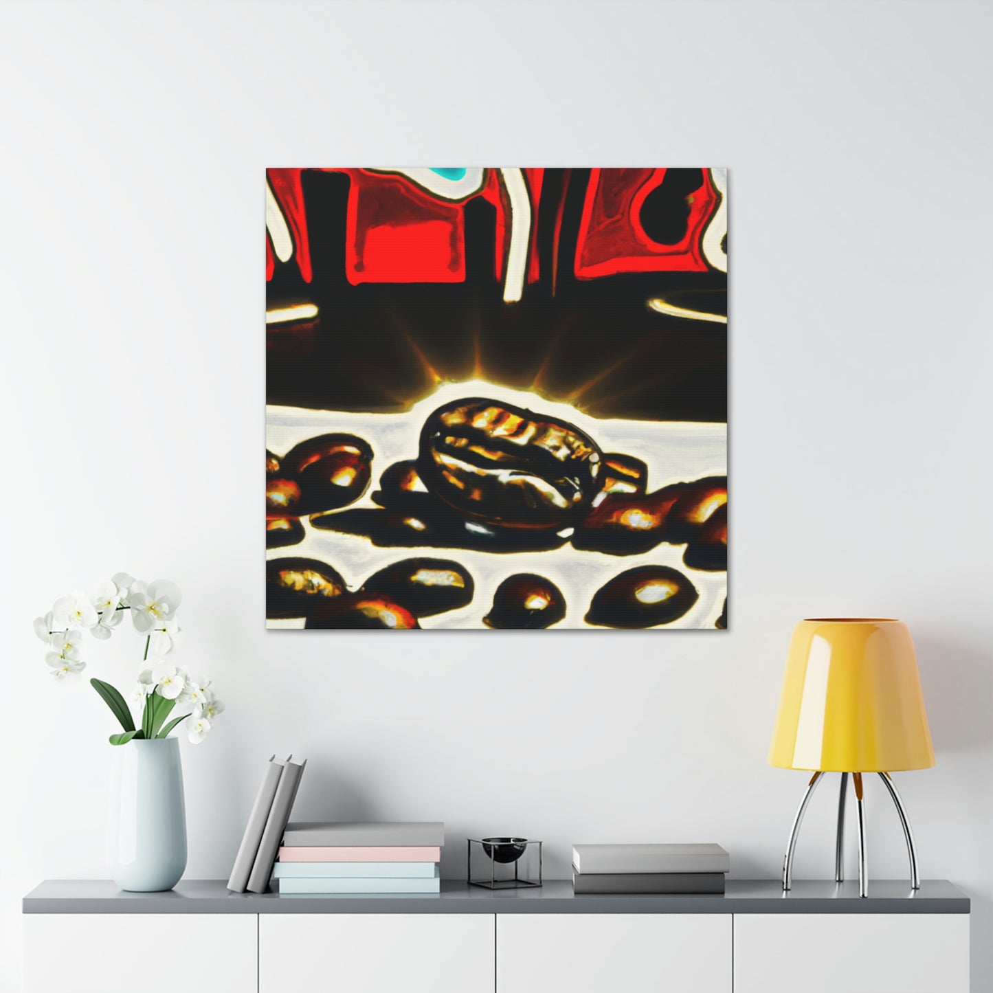 Coffee Beans Pop Art - Canvas