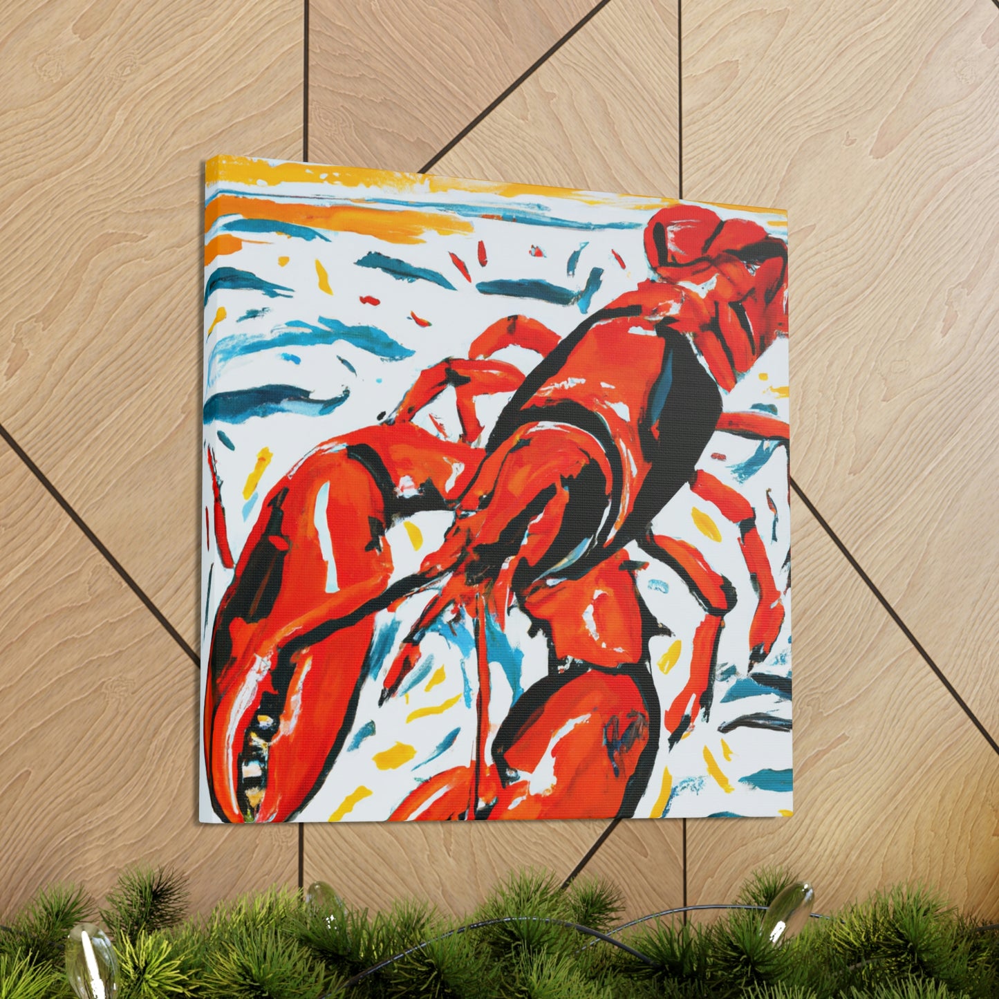 Lobster in Expressionism - Canvas