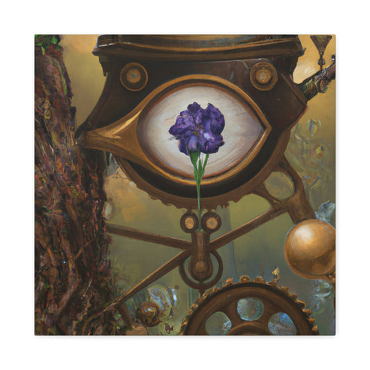 Iris in Steampunk Times - Canvas