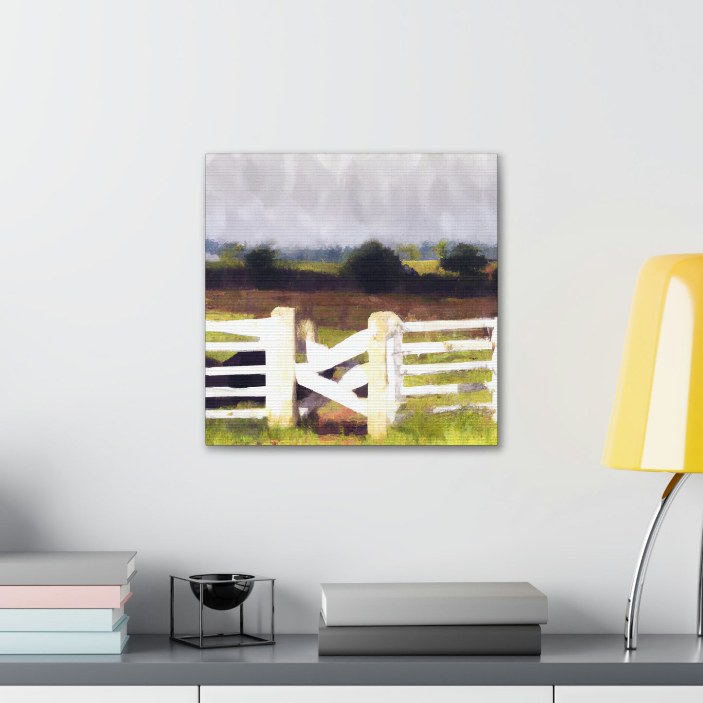 "Fence in the Barnyard" - Canvas