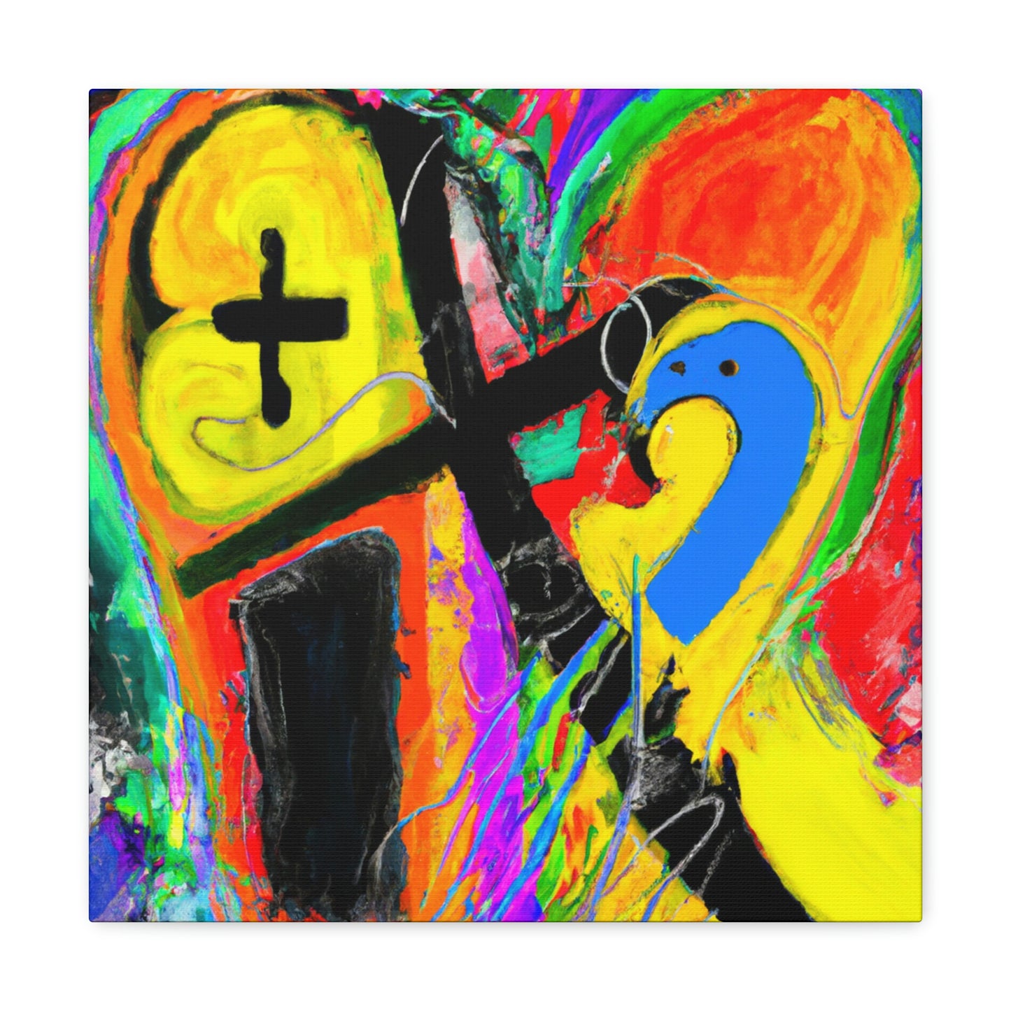 Love's Rainbow Embrace - Canvas