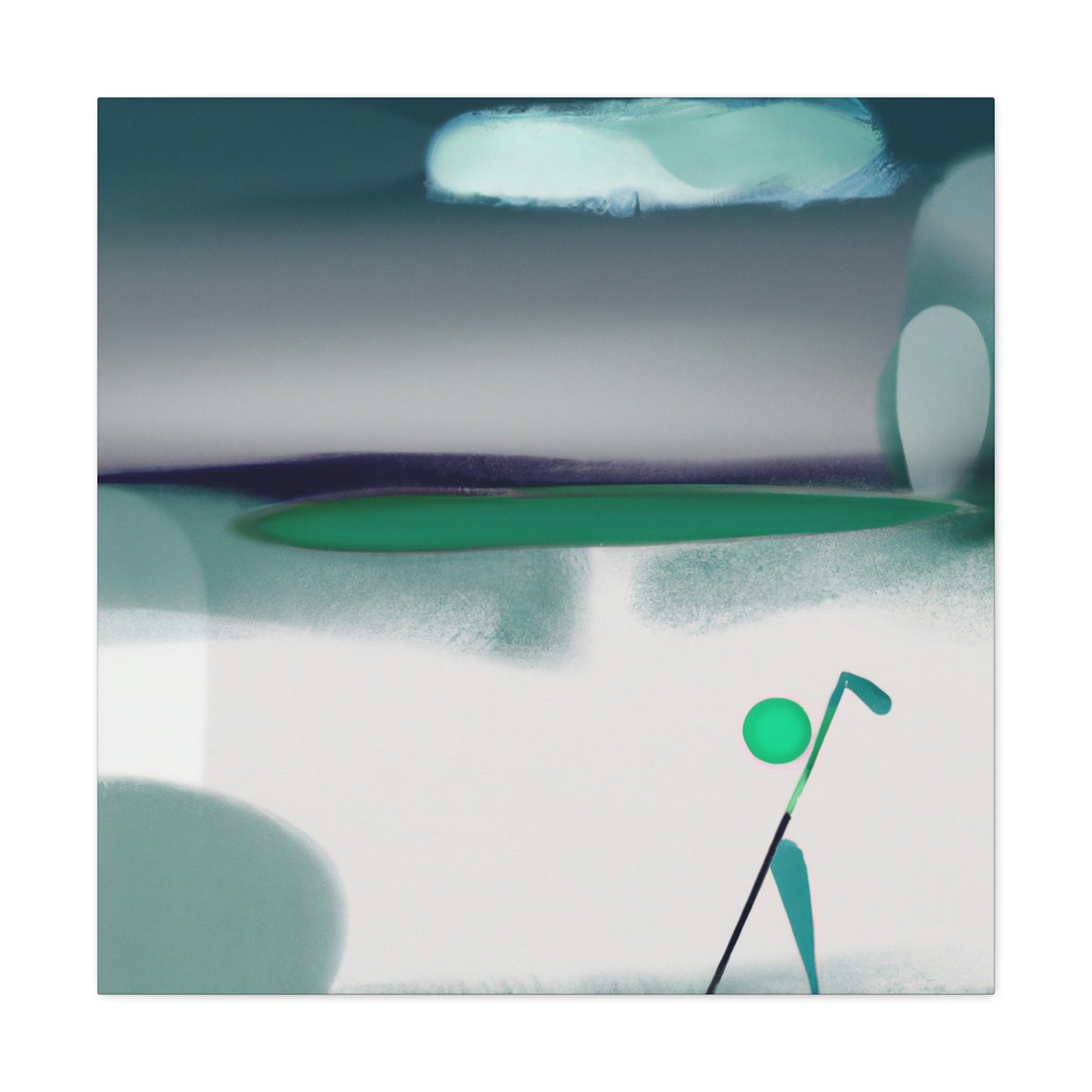 Golf in Abstract Form - Canvas