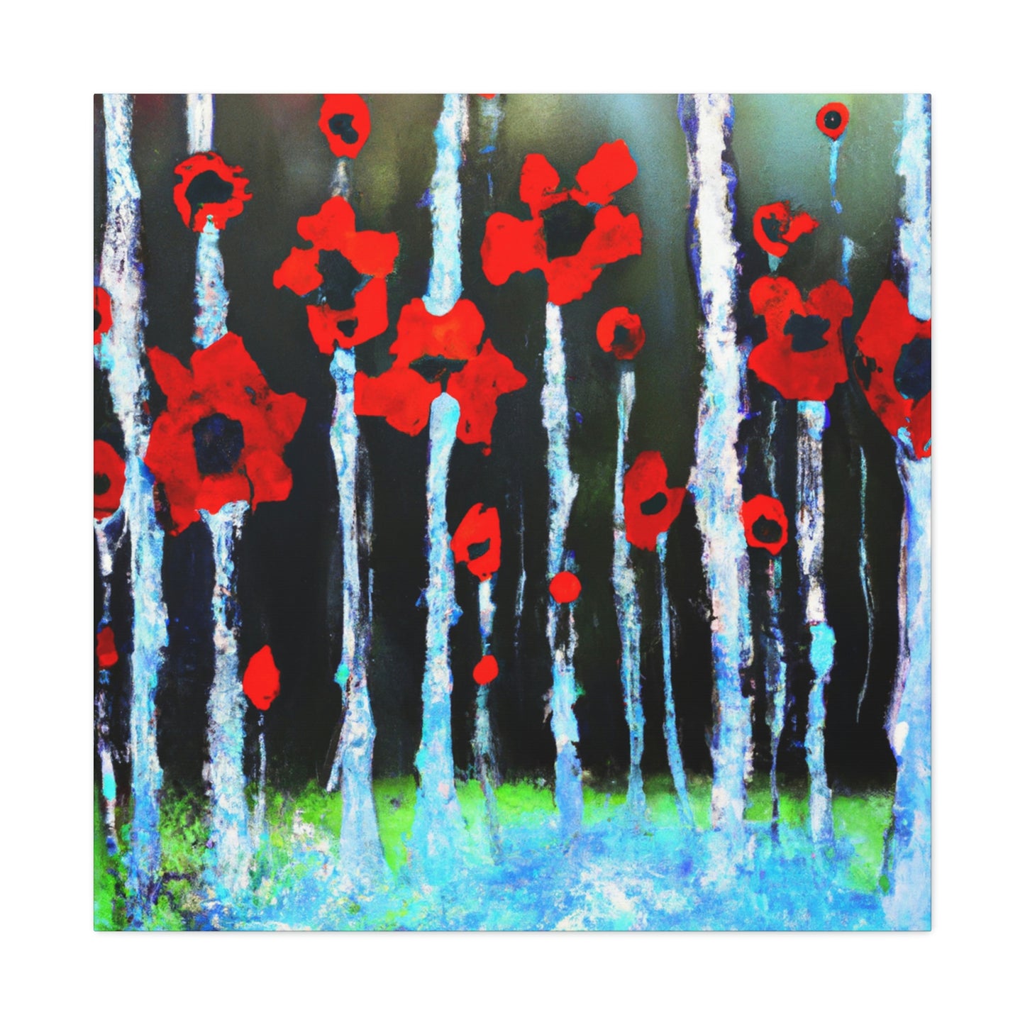 Poppy in Abstracted Freedom - Canvas