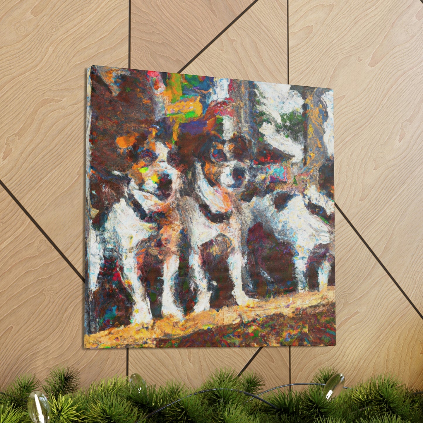 "Jack Russell's Freedom Play" - Canvas