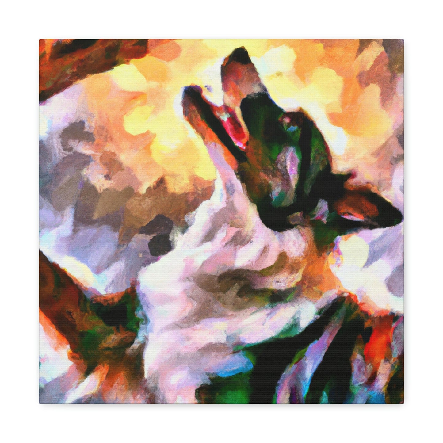 Border Collie Elegance - Canvas