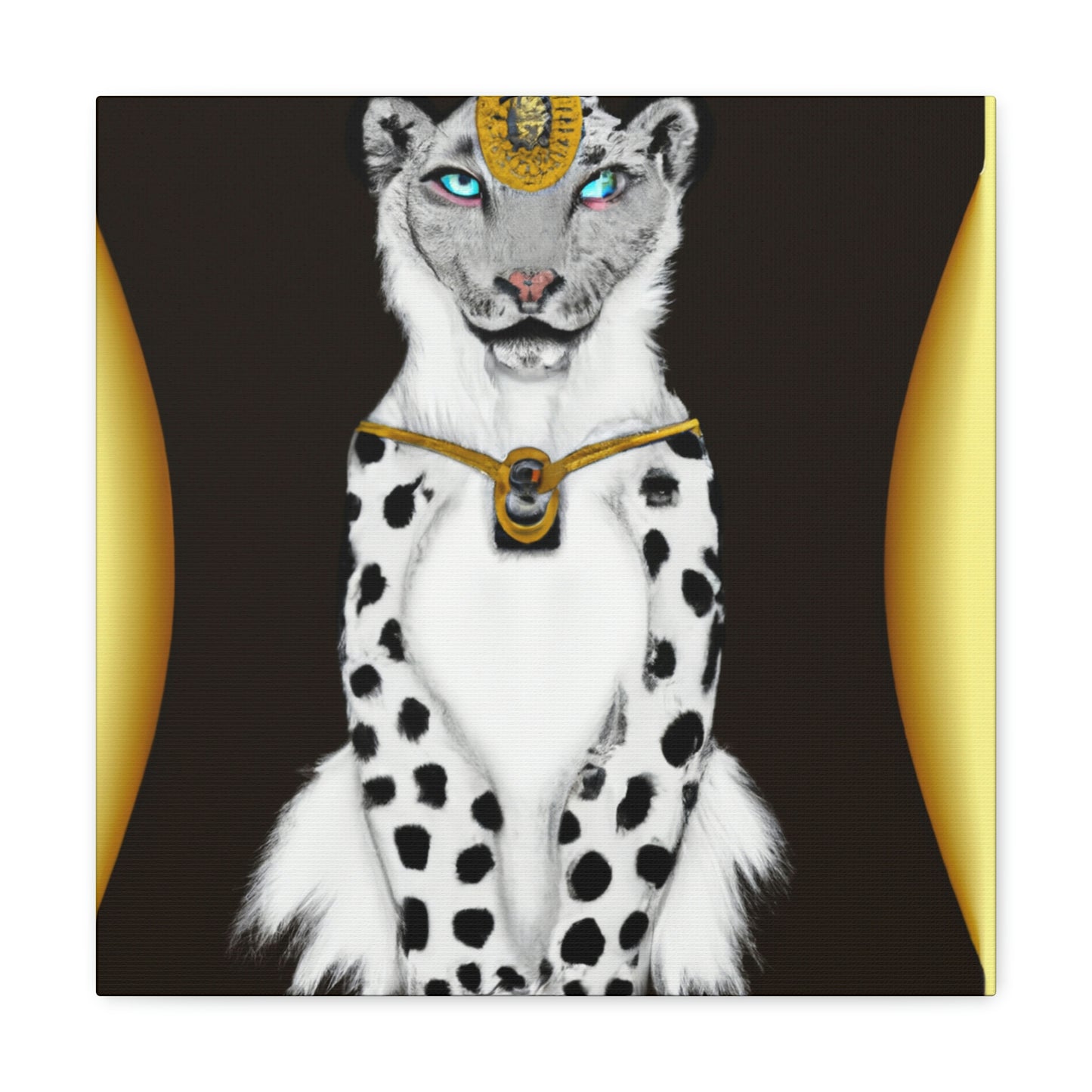 "Luxurious Snowy Panther" - Canvas