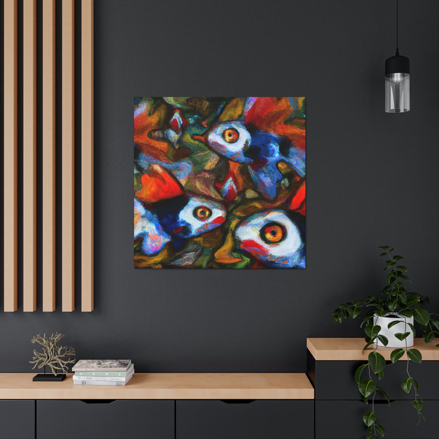 "Guppy in Expressionism" - Canvas