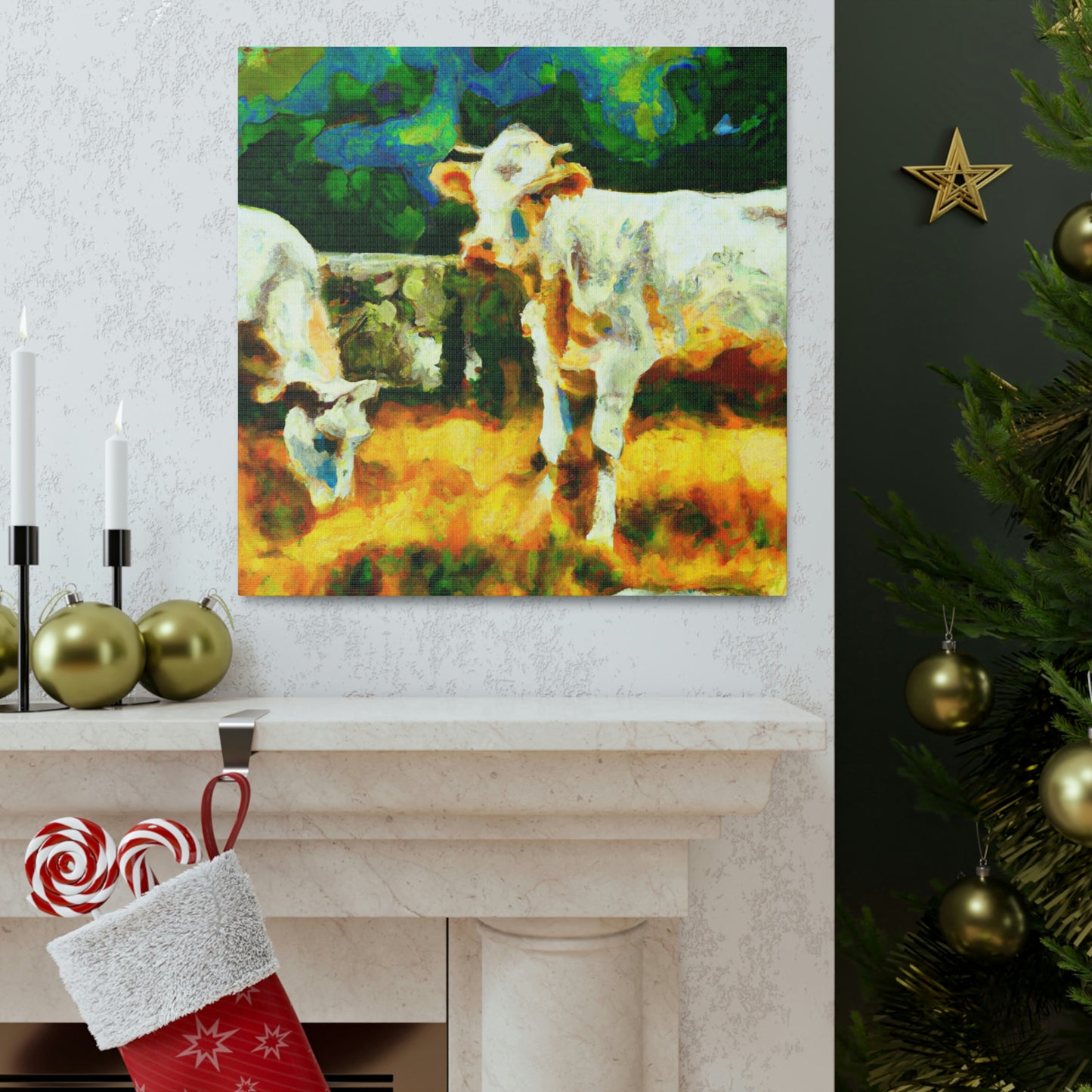 "Jersey Cow Visionary" - Canvas