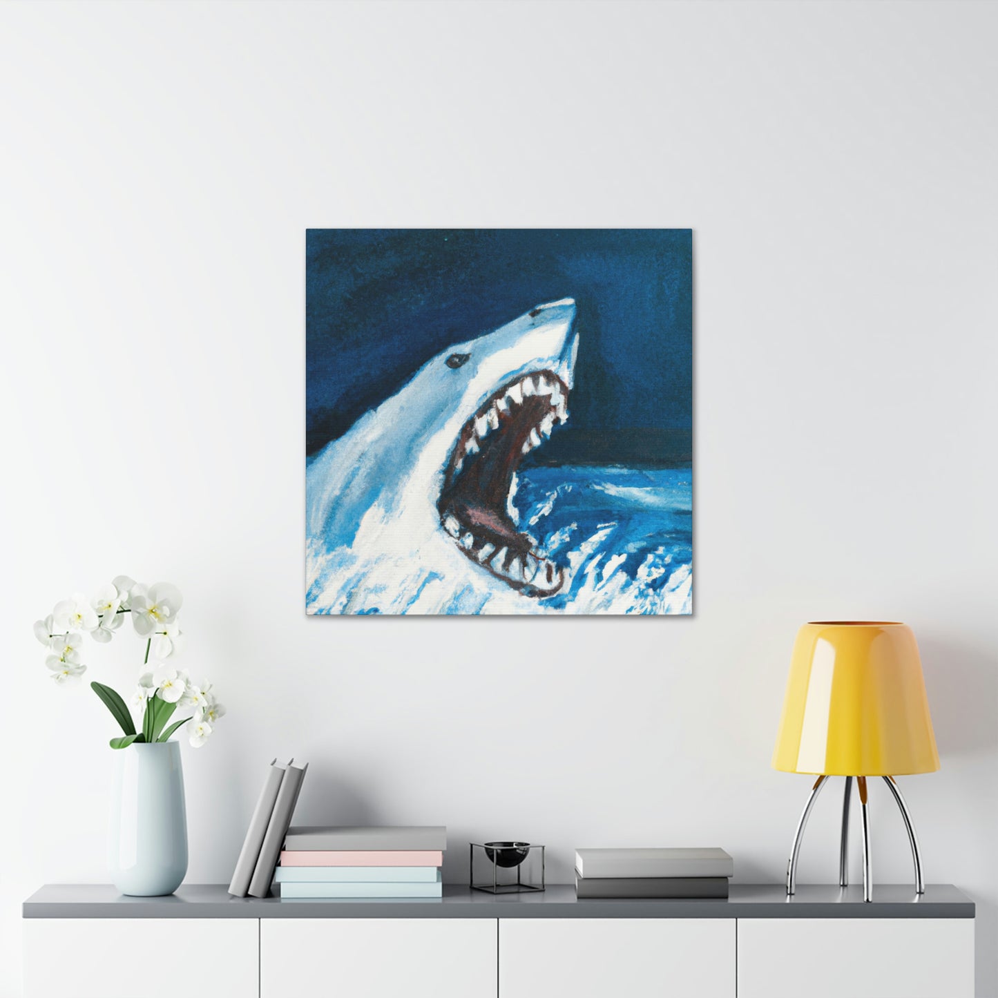 Great White Terror - Canvas