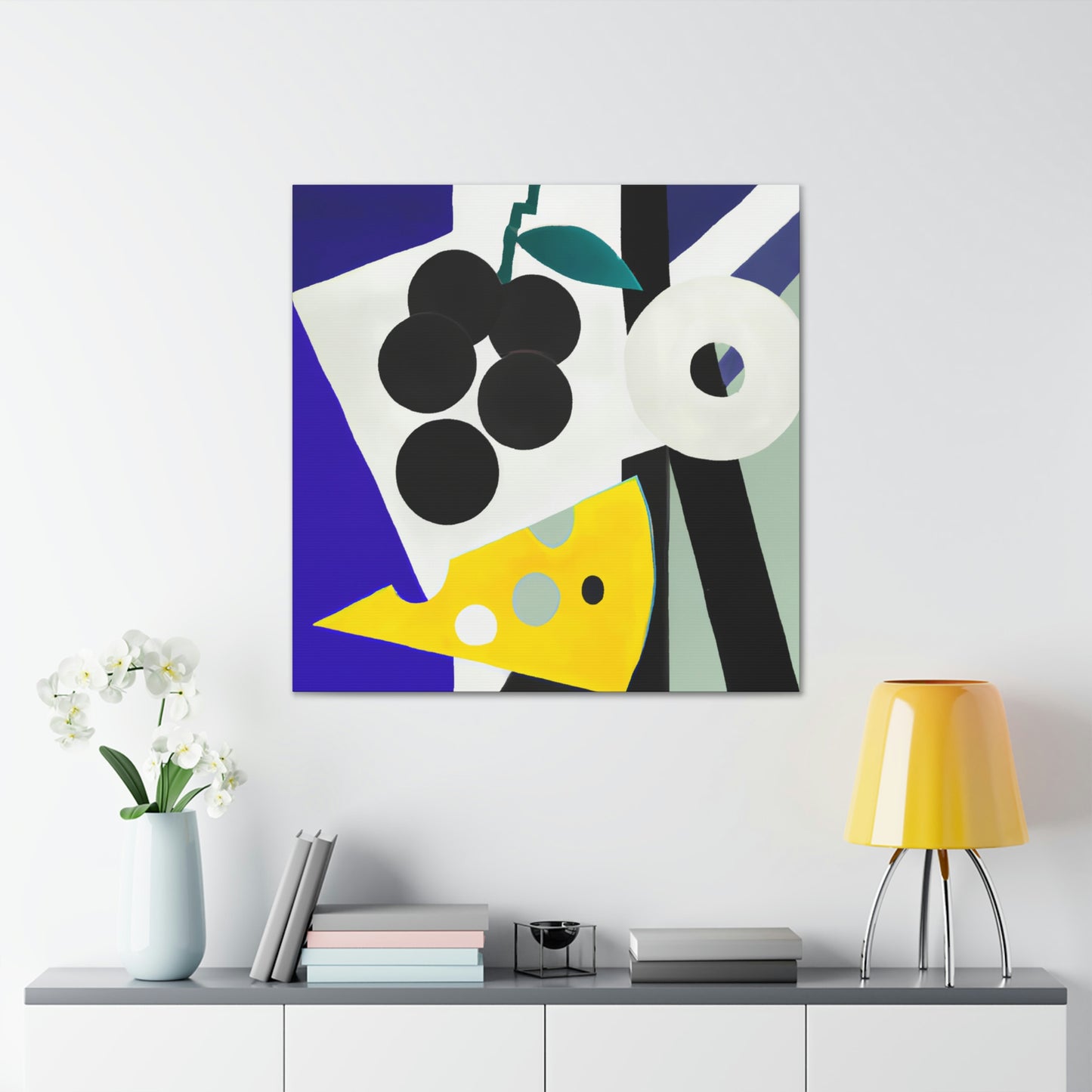 Cheese and Grapes Abound - Canvas