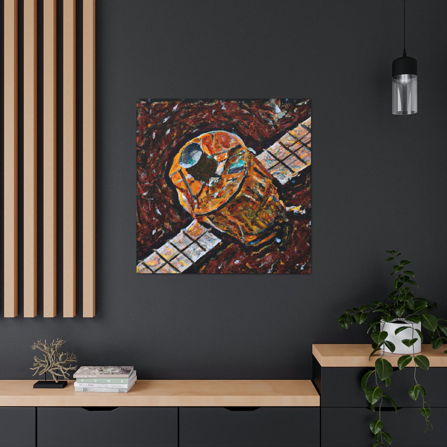 Satellite in Orbit Beauty - Canvas