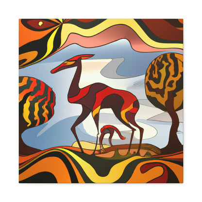 "Antelope in Art Deco" - Canvas