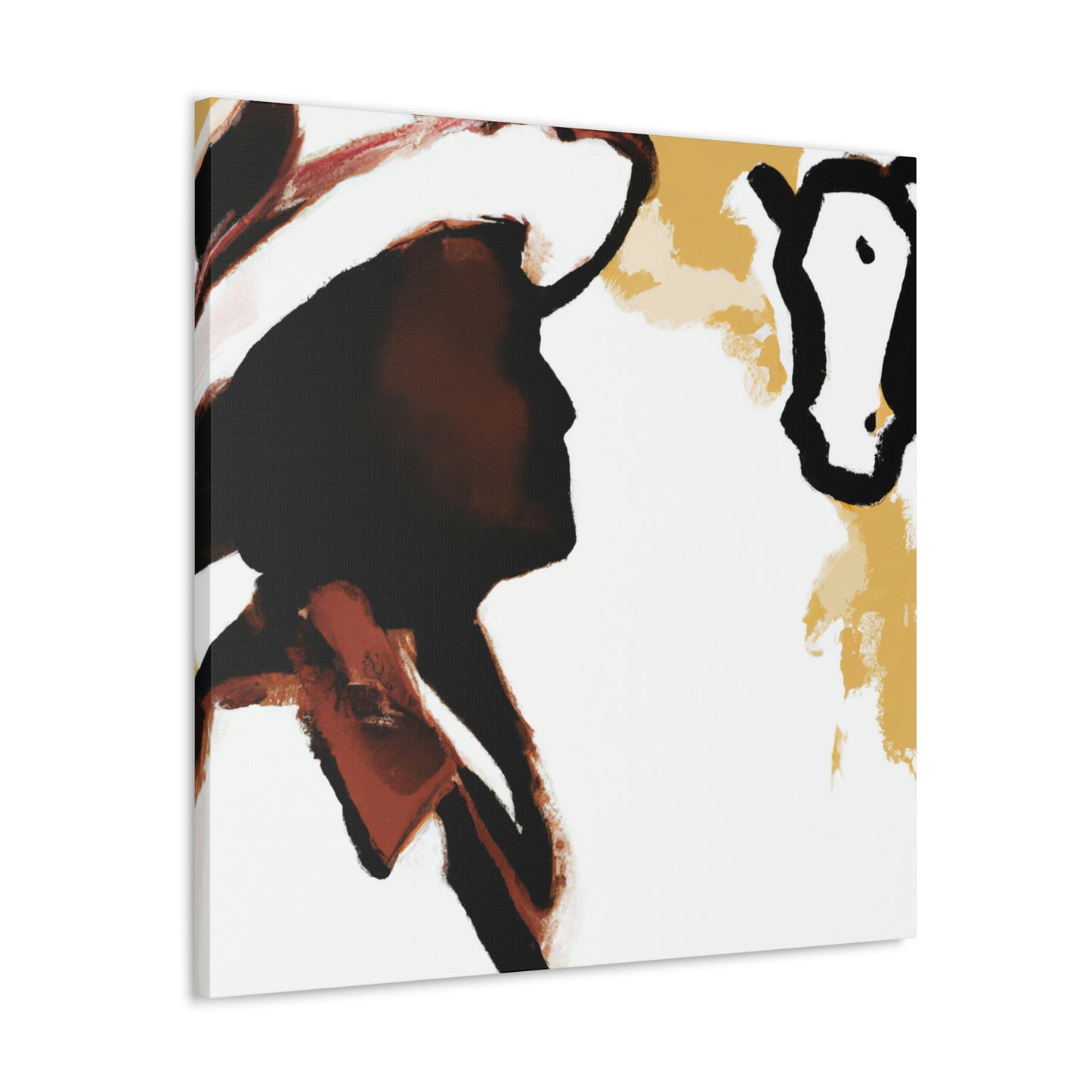 "Cowhide Covered Canvas" - Canvas