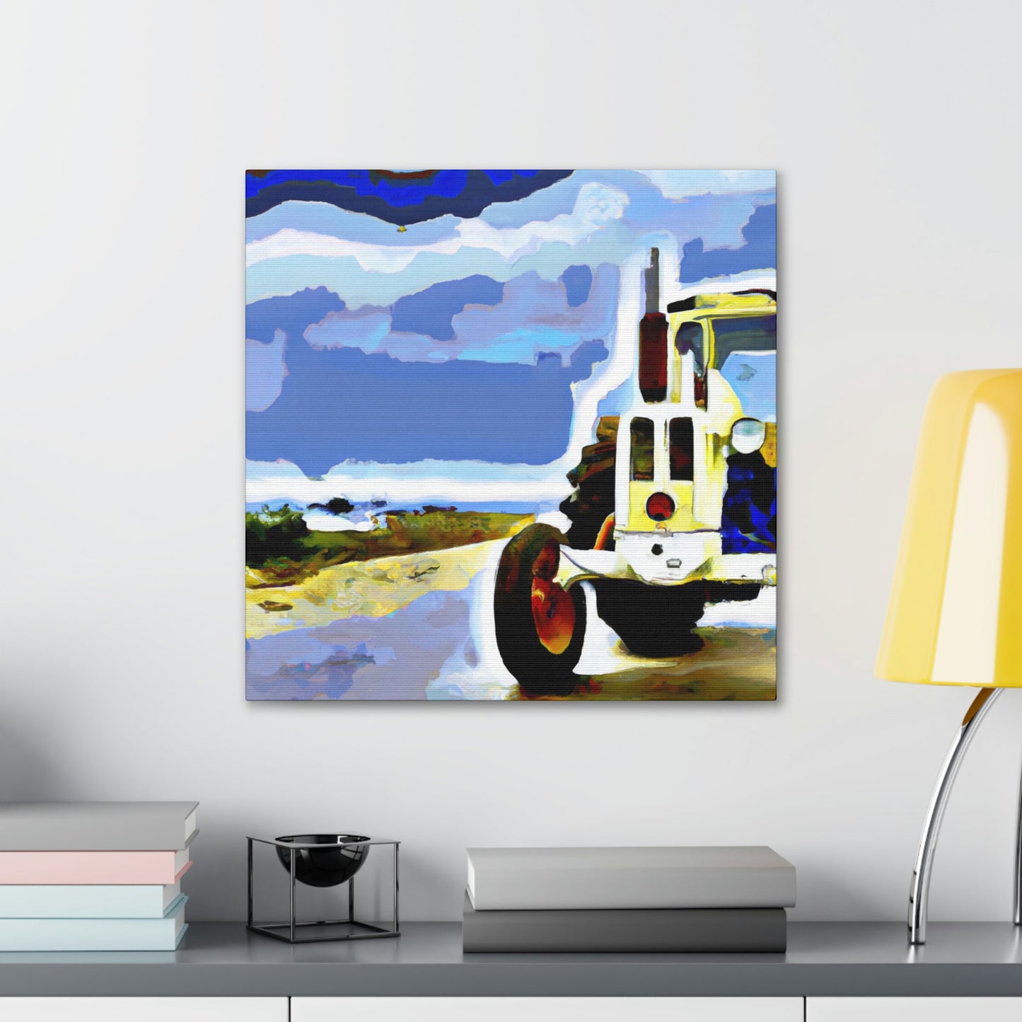 Tractor in Twilight Glow - Canvas