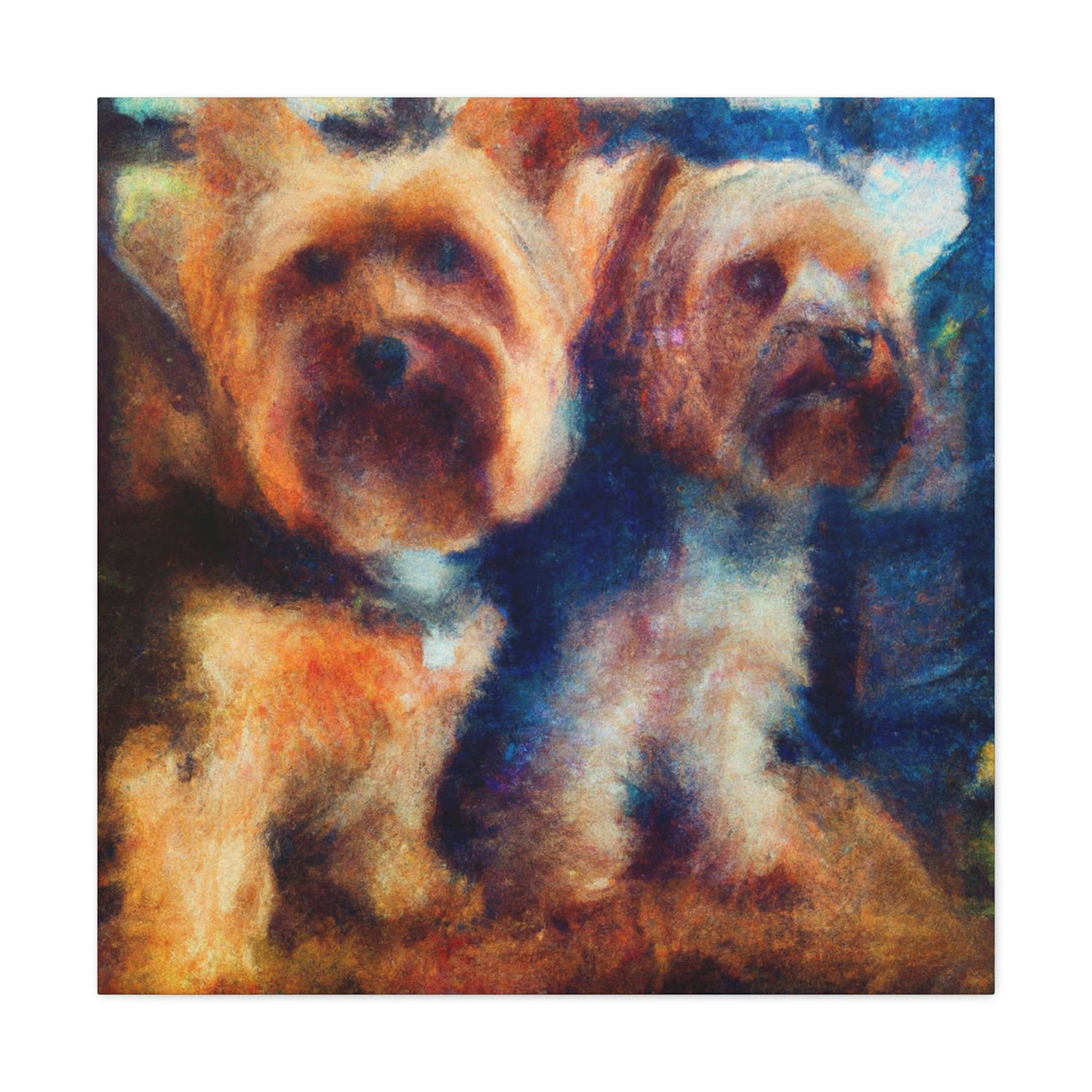 Puppy Love Impressionism - Canvas