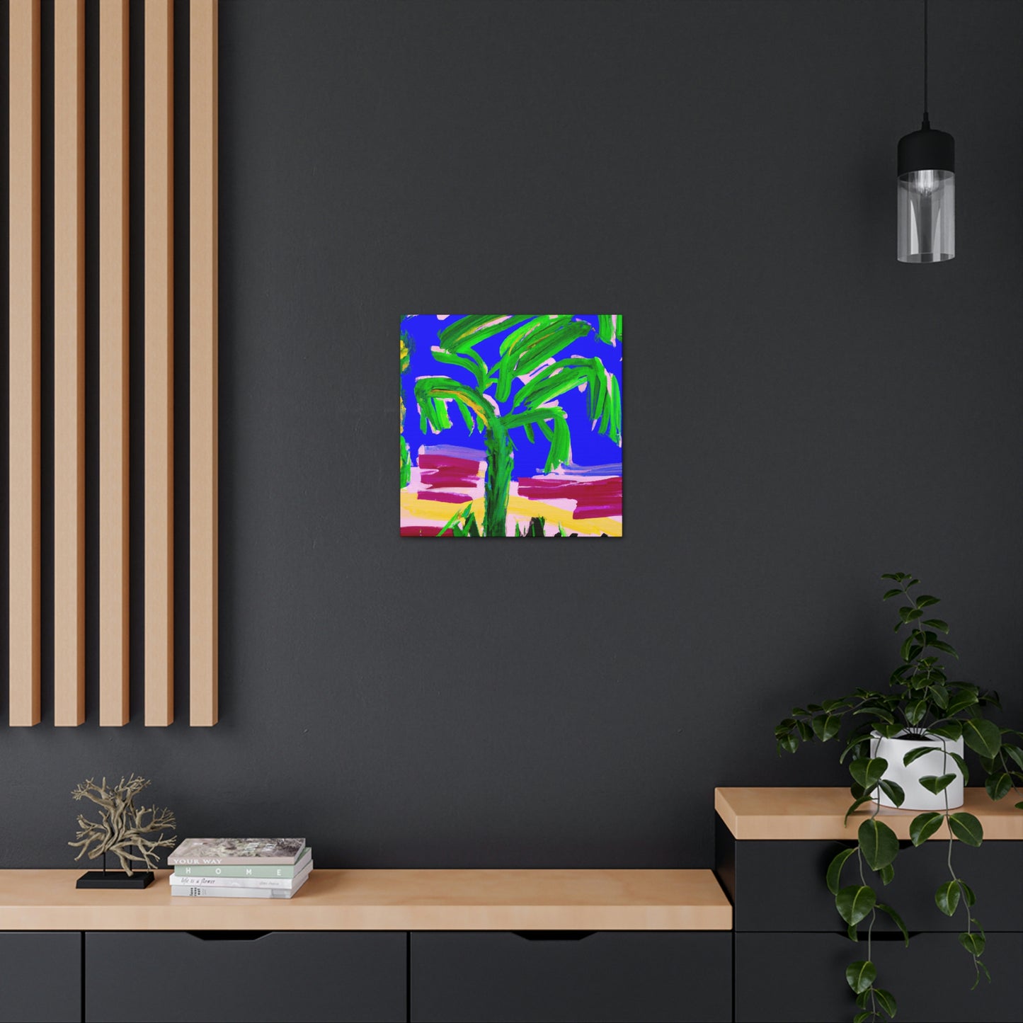 "Palm Tree Oasis Dream" - Canvas