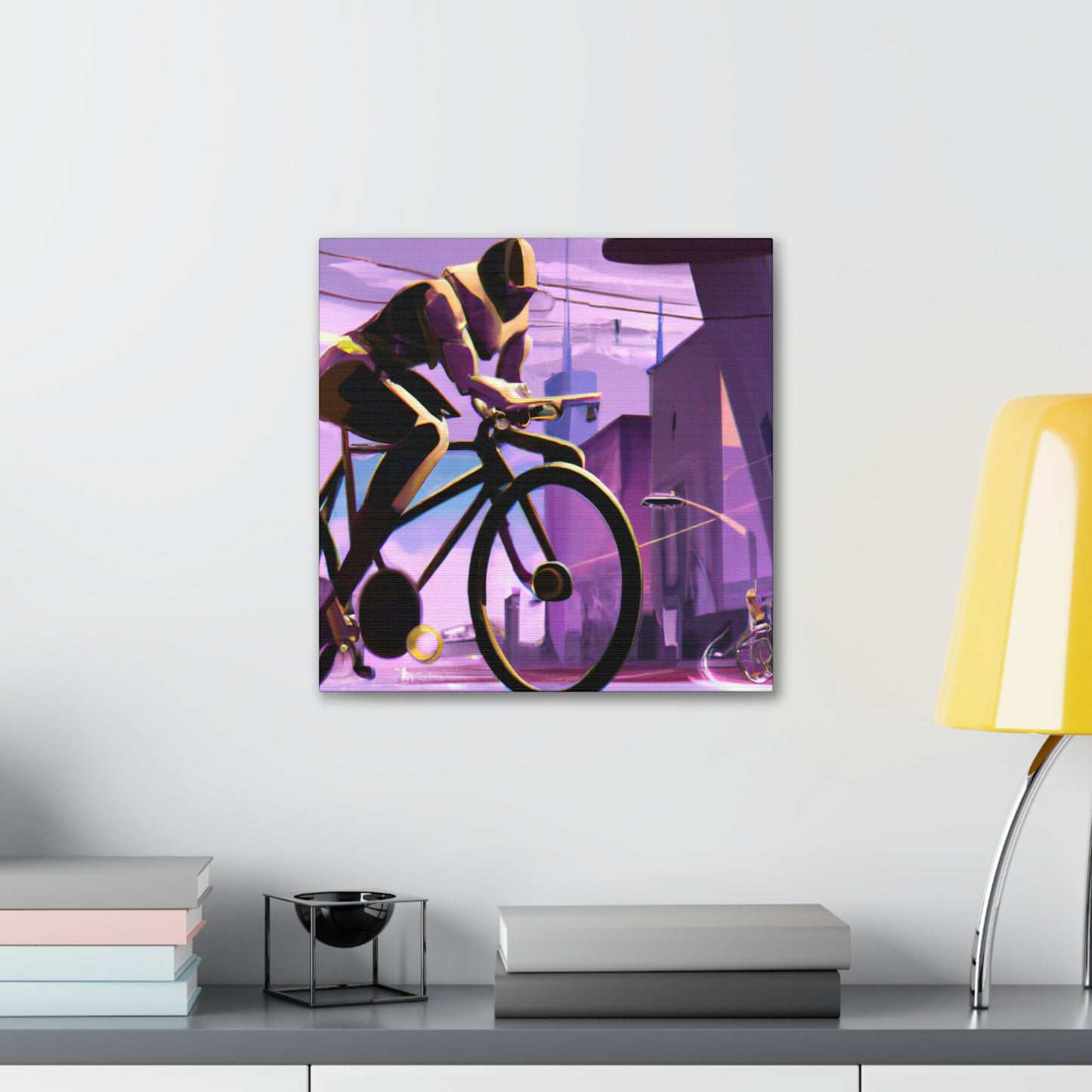 "Biking in the Jazz Age" - Canvas