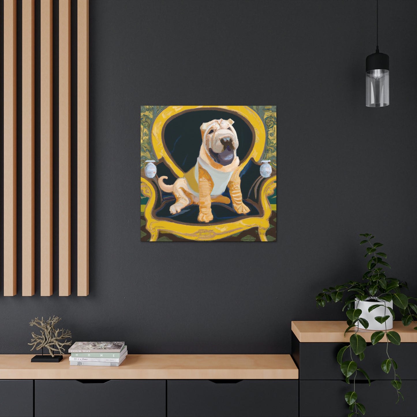 "Shining Shar Pei Splendor" - Canvas