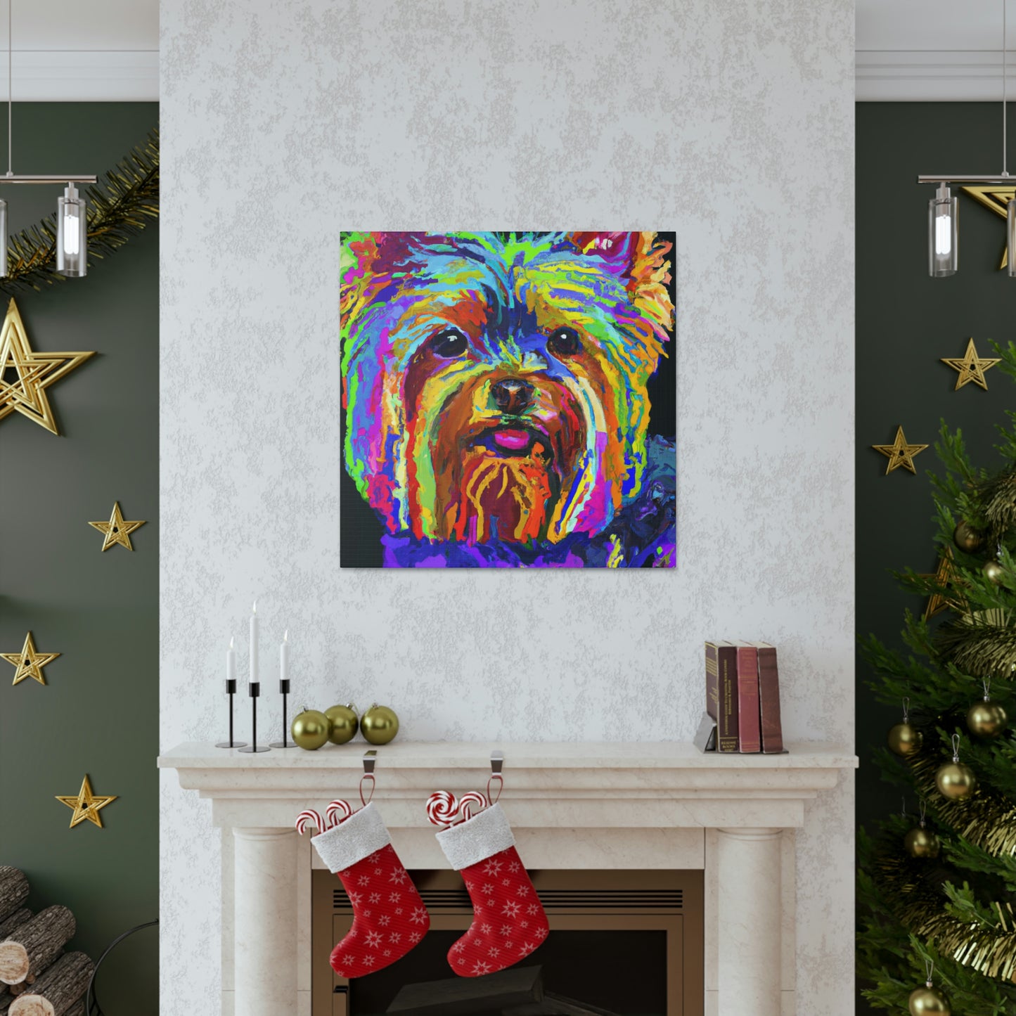 "Yorkshire Terrier Fauvism" - Canvas