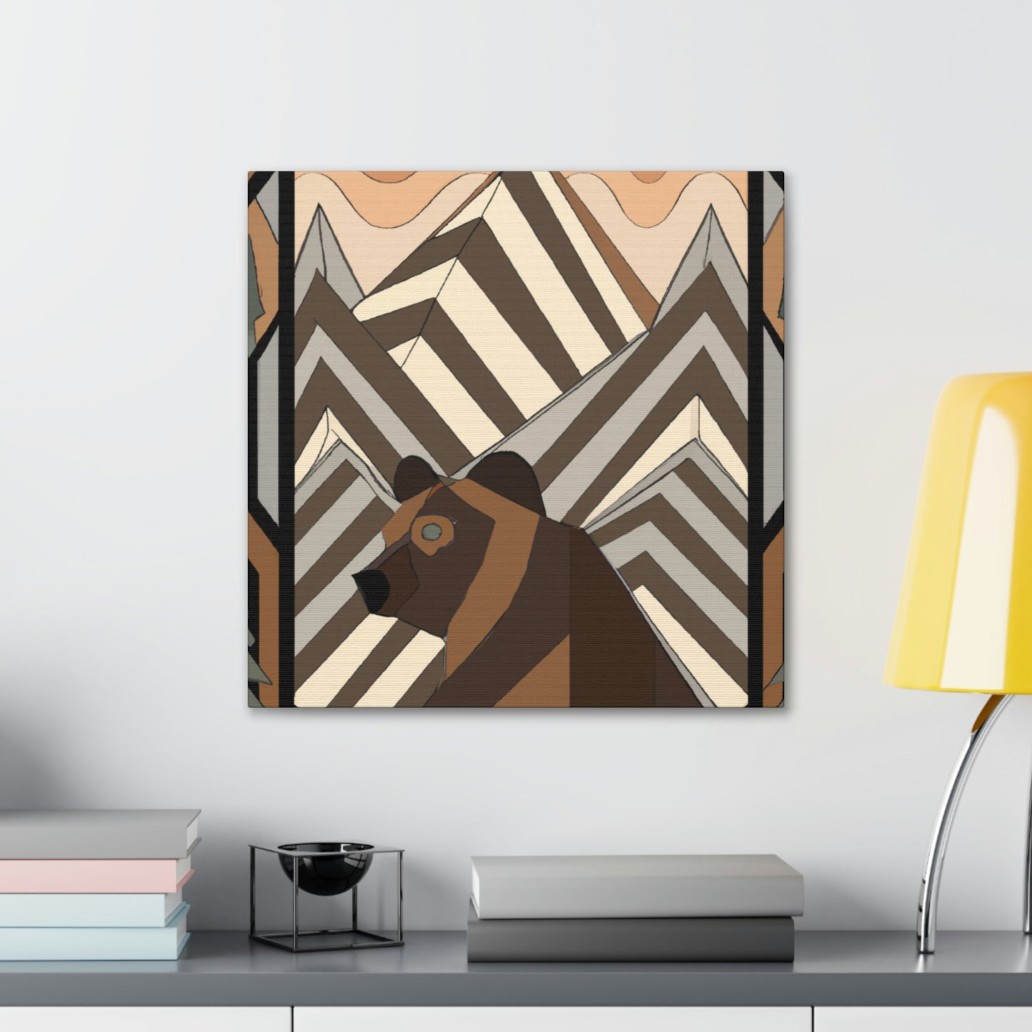 "Dancing Bear: Deco". - Canvas