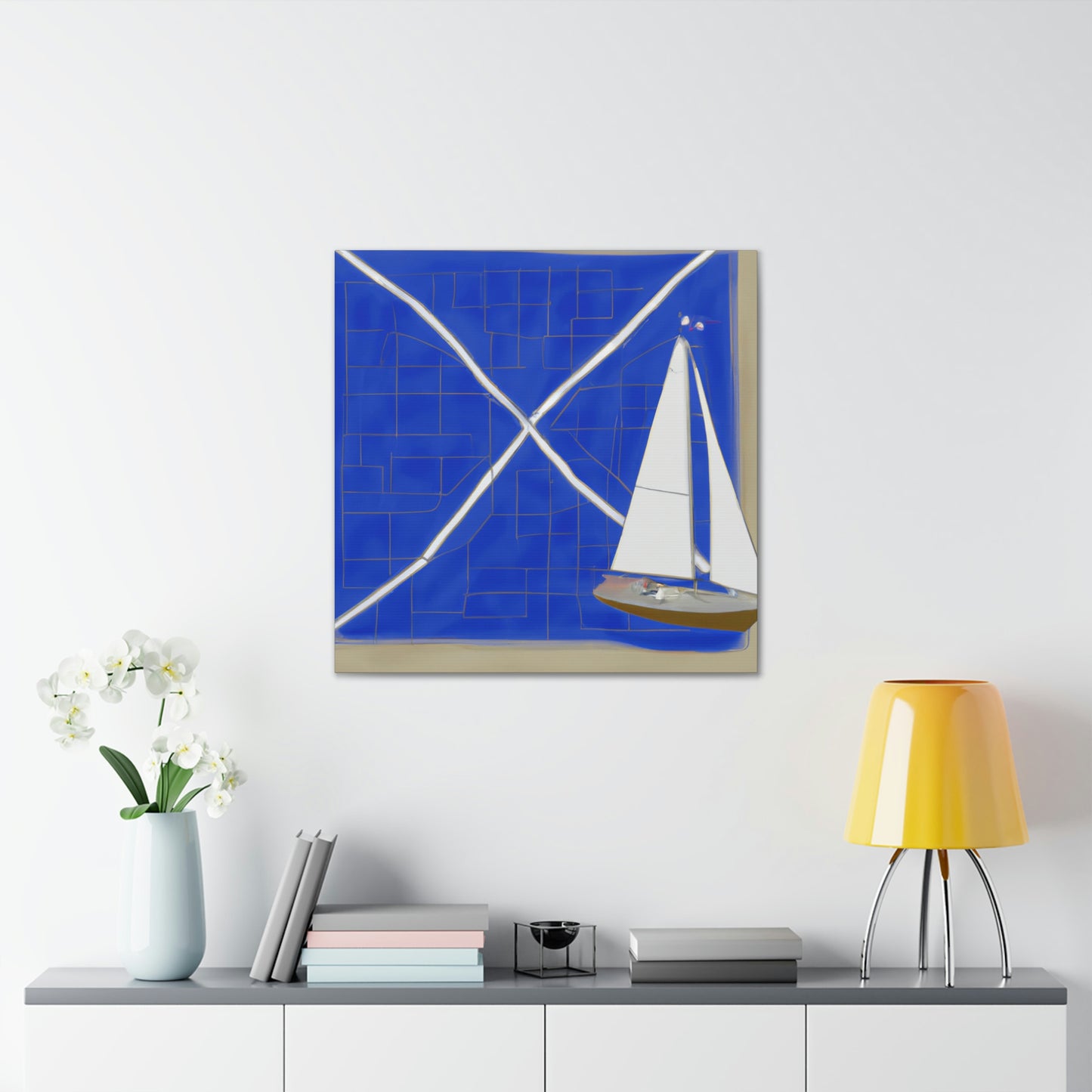 Nautical Minimalism Chart - Canvas