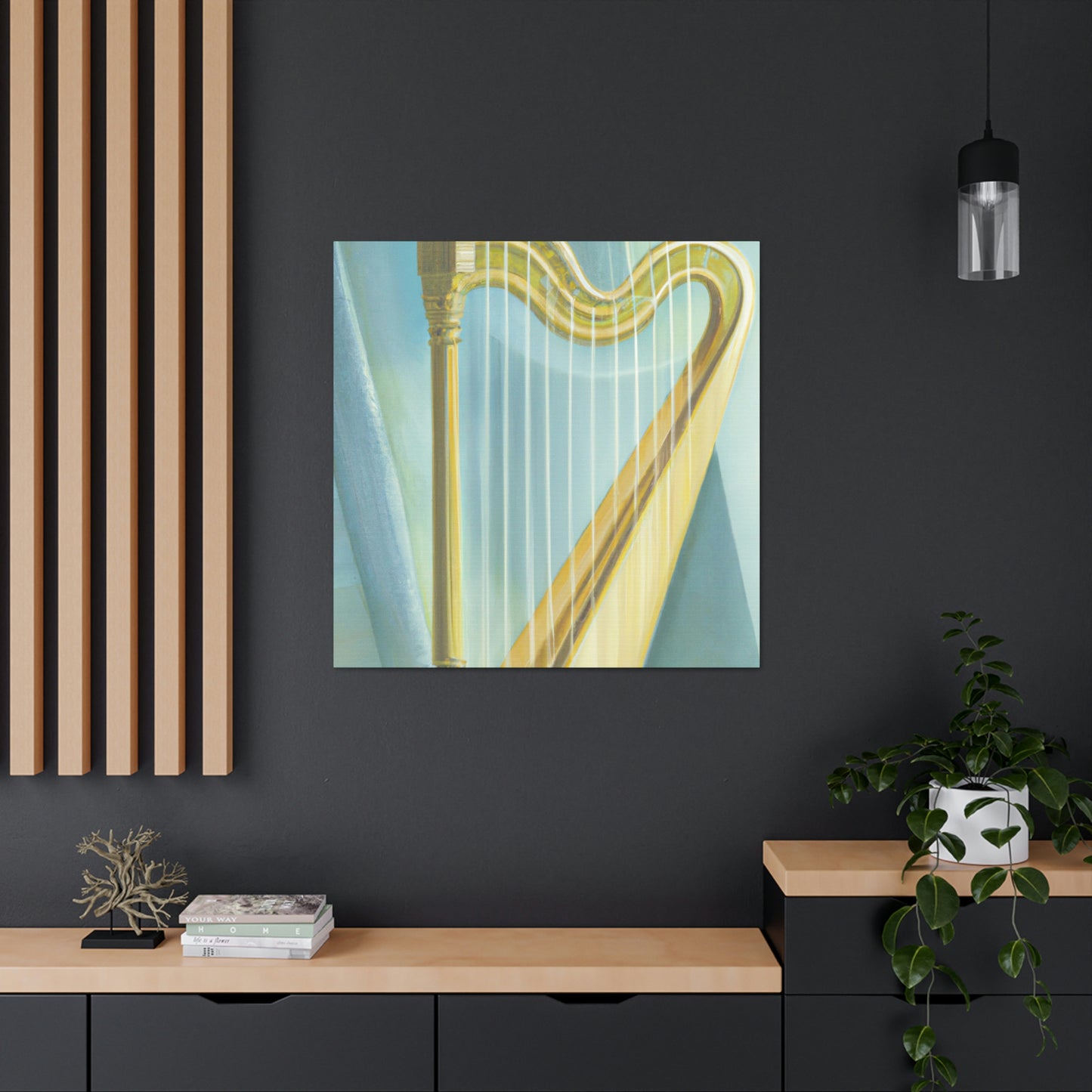 "Harp in Art Deco" - Canvas