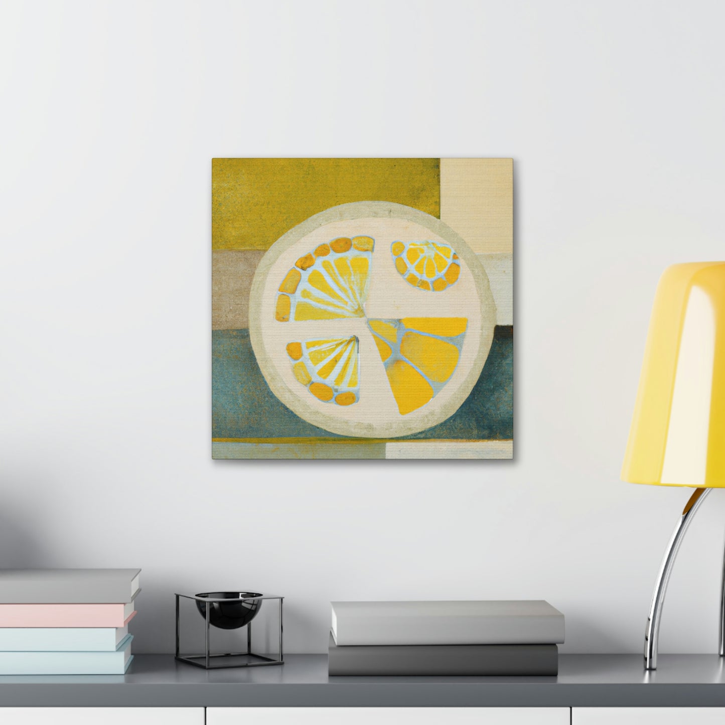 Lemons in Art Deco - Canvas