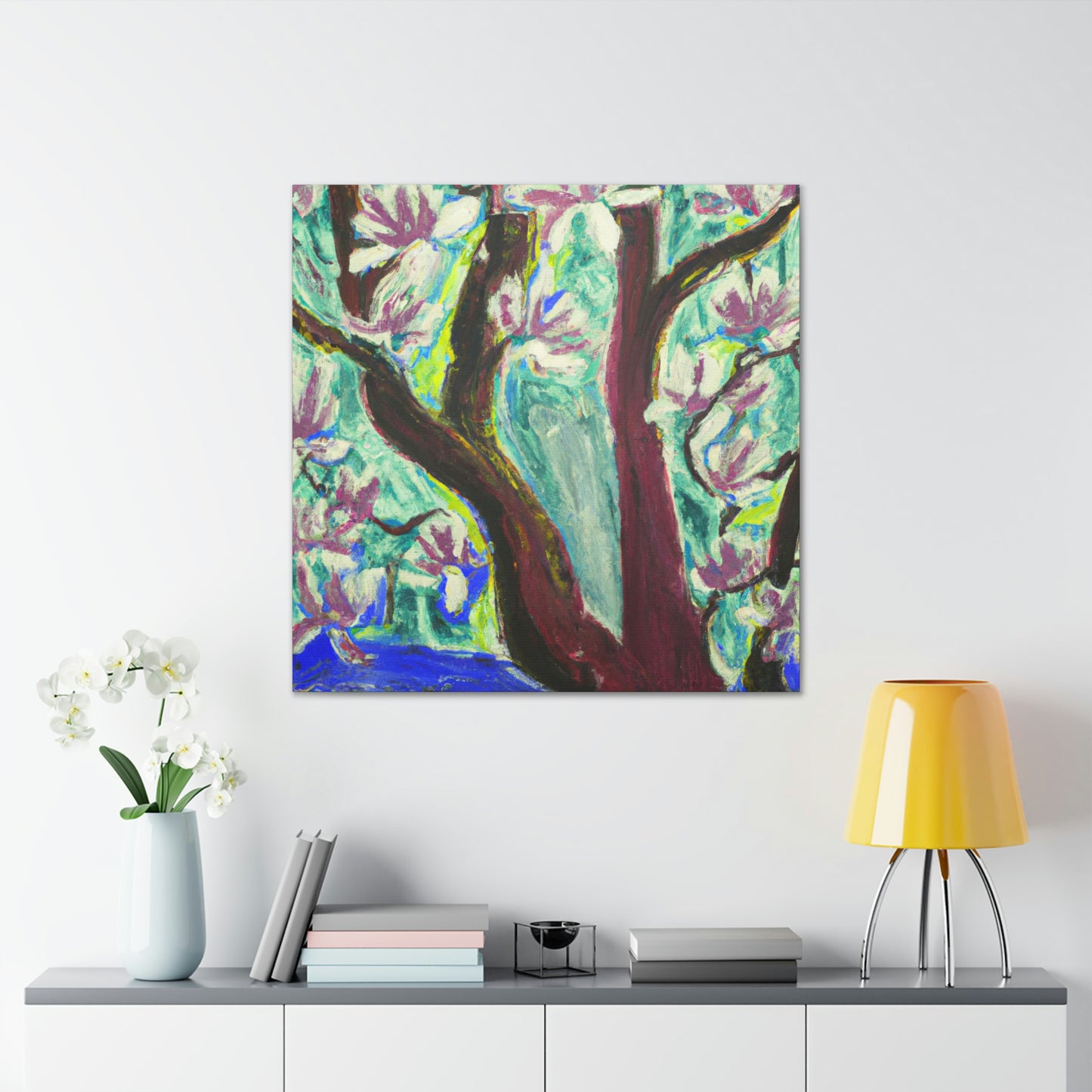 "Magnolia Through Expressionism" - Canvas