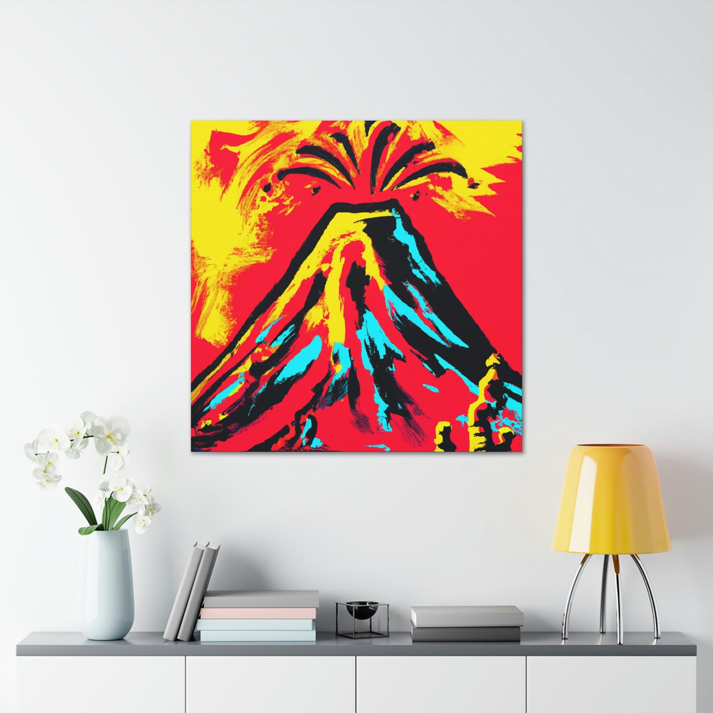 Volcano's Explosive Fury - Canvas