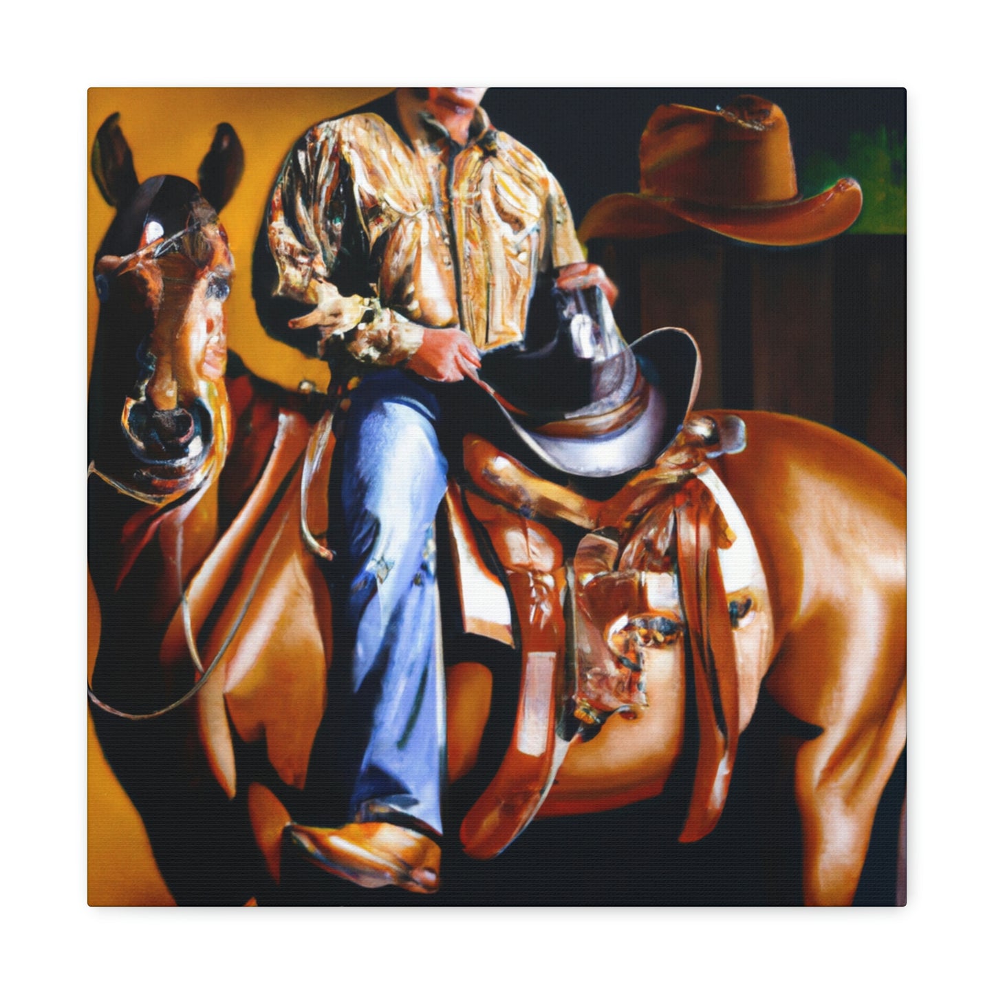 Saddle in High Detail - Canvas