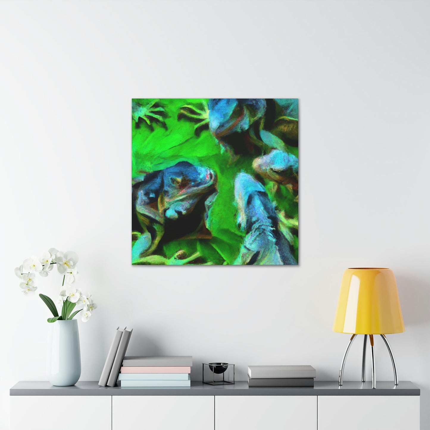 Iguanas in Impressionism - Canvas