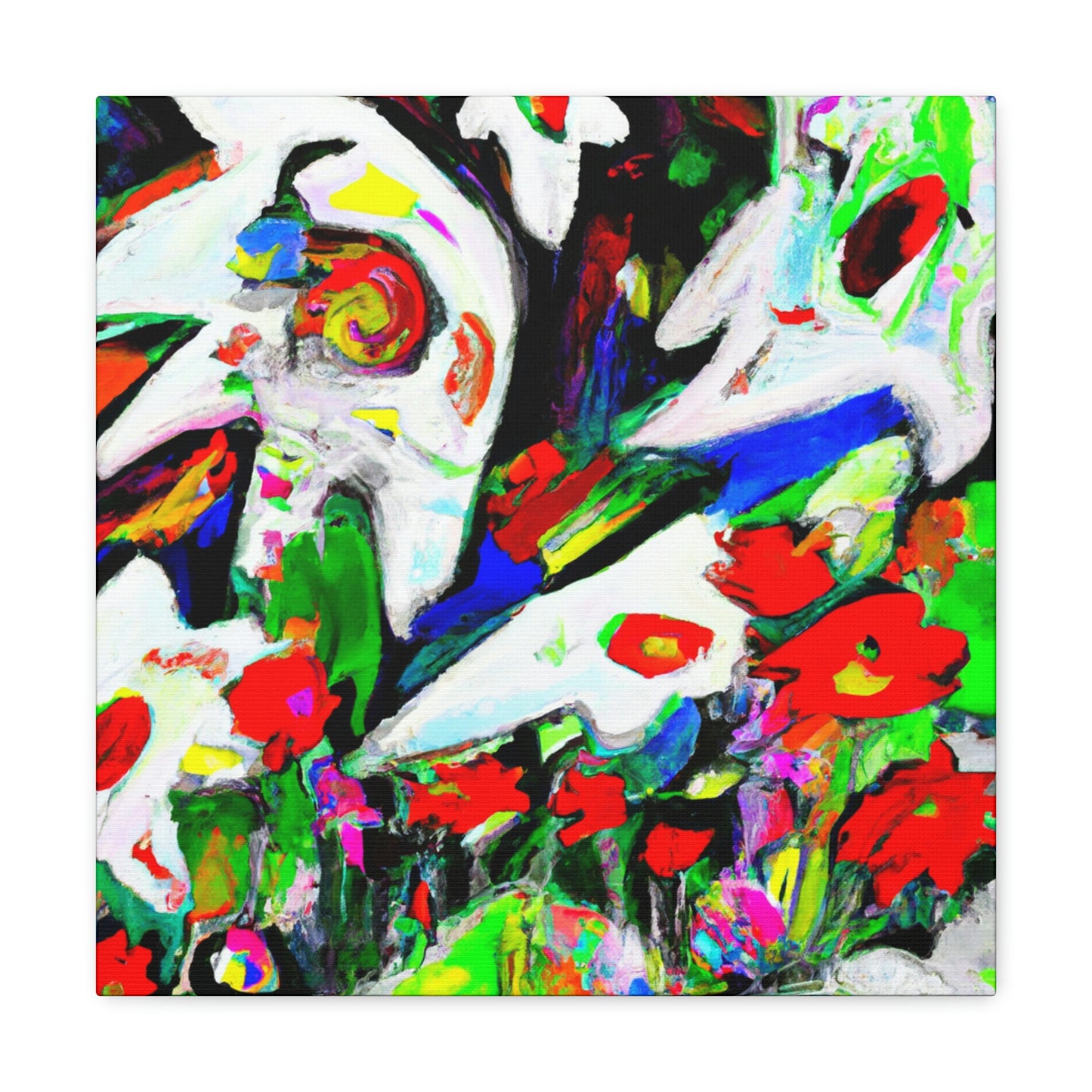 "Love in Breezy Blooms" - Canvas