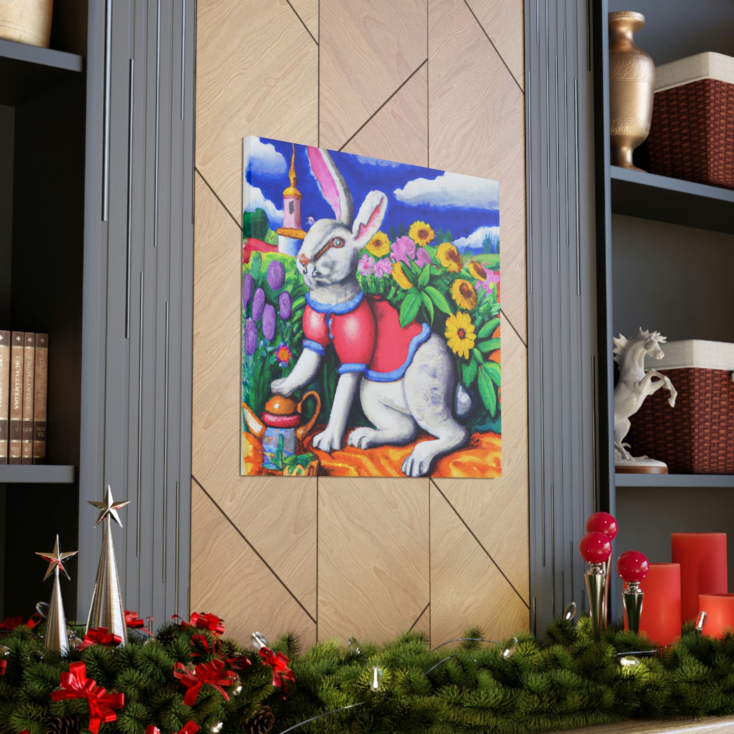 Rabbit in Baroque Style - Canvas