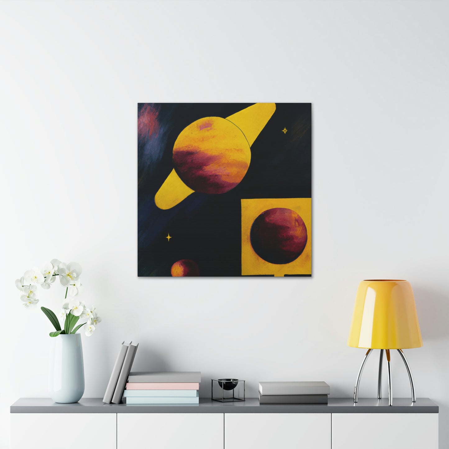 "Pluto, Planetary Enigma" - Canvas