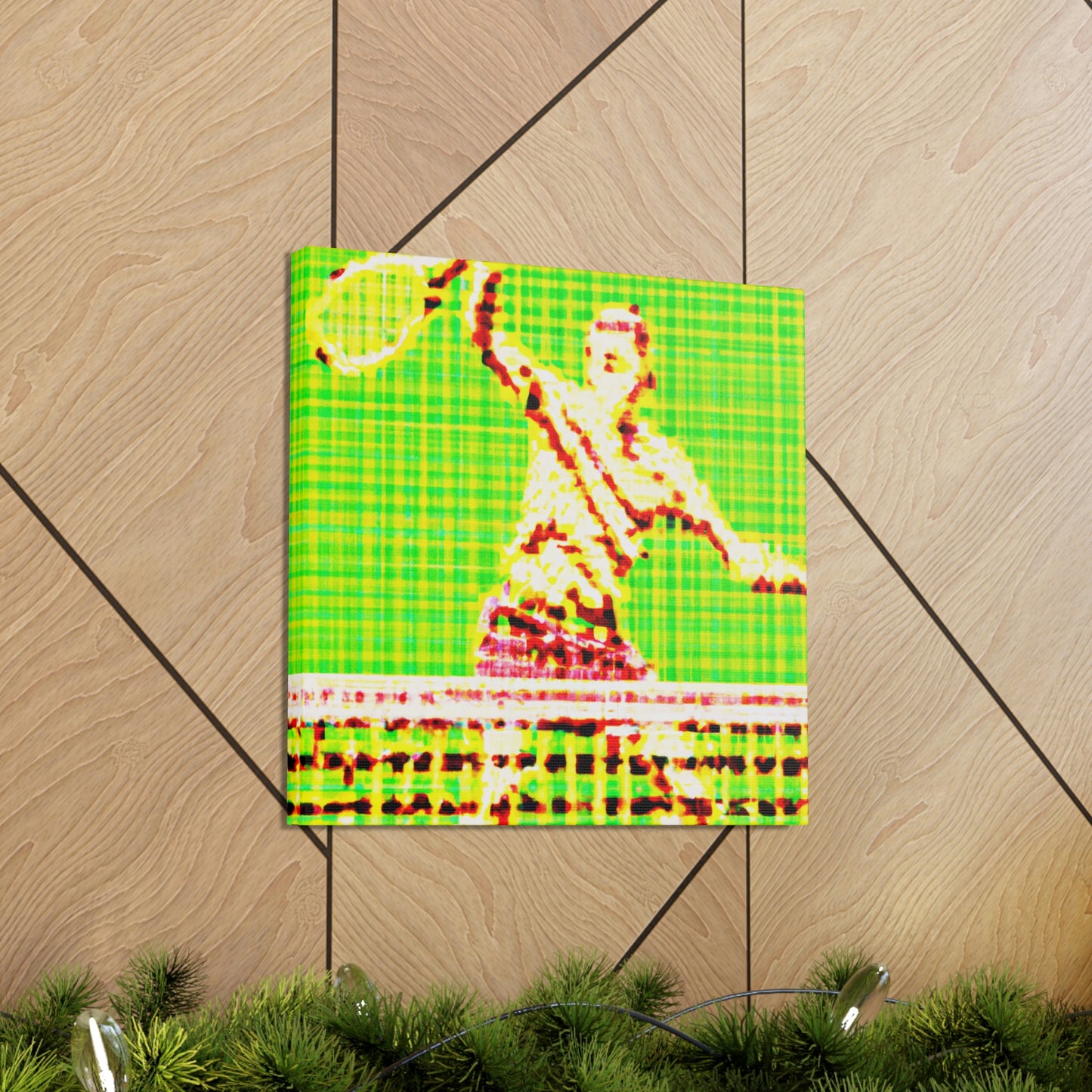 Tennis Pointillist Piece - Canvas