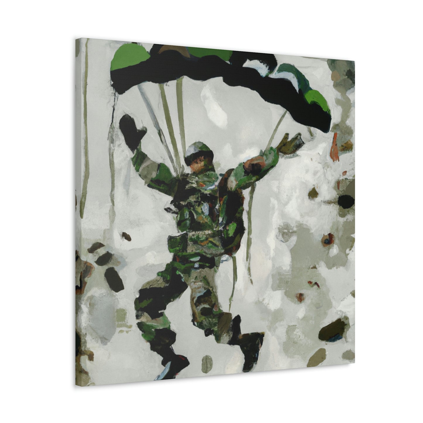 Paratrooper in Flight - Canvas