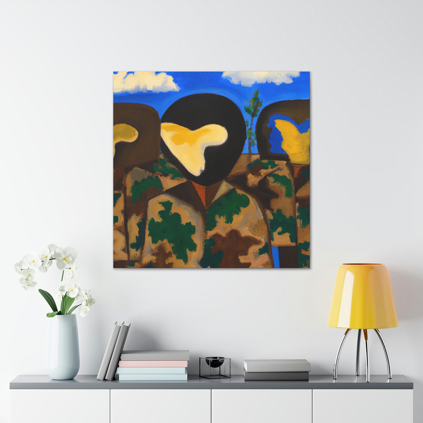 Camouflage in abstract - Canvas