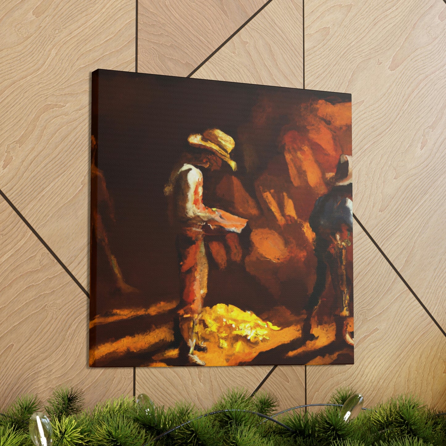 "Glimmer of Gold Mines" - Canvas