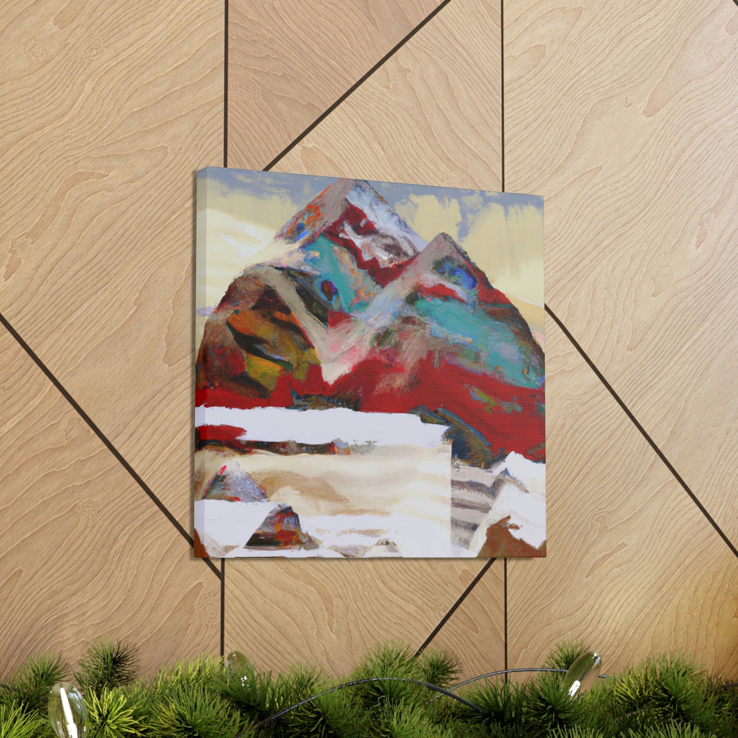 Mountain Night Sky - Canvas