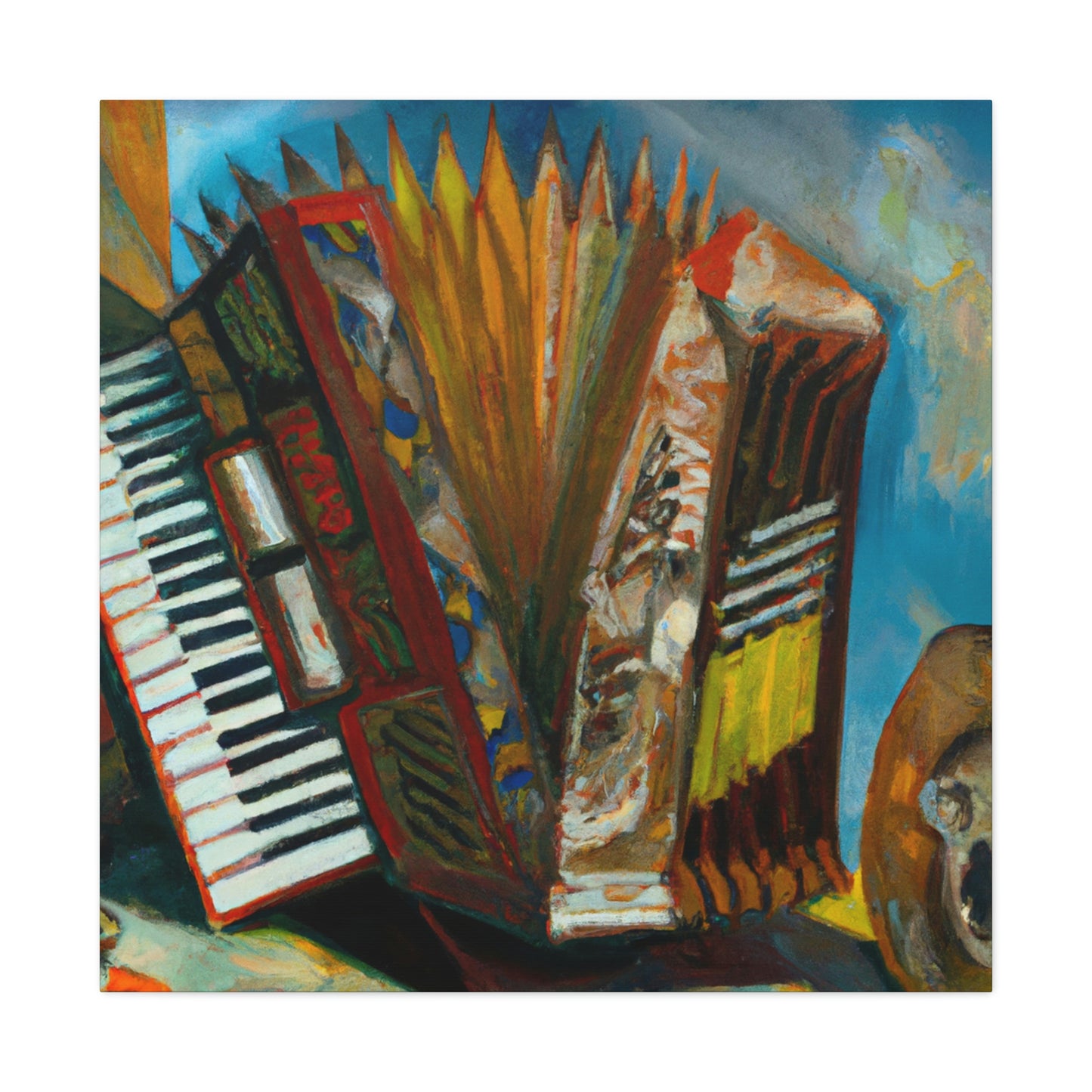 "Accordion in Surreality" - Canvas