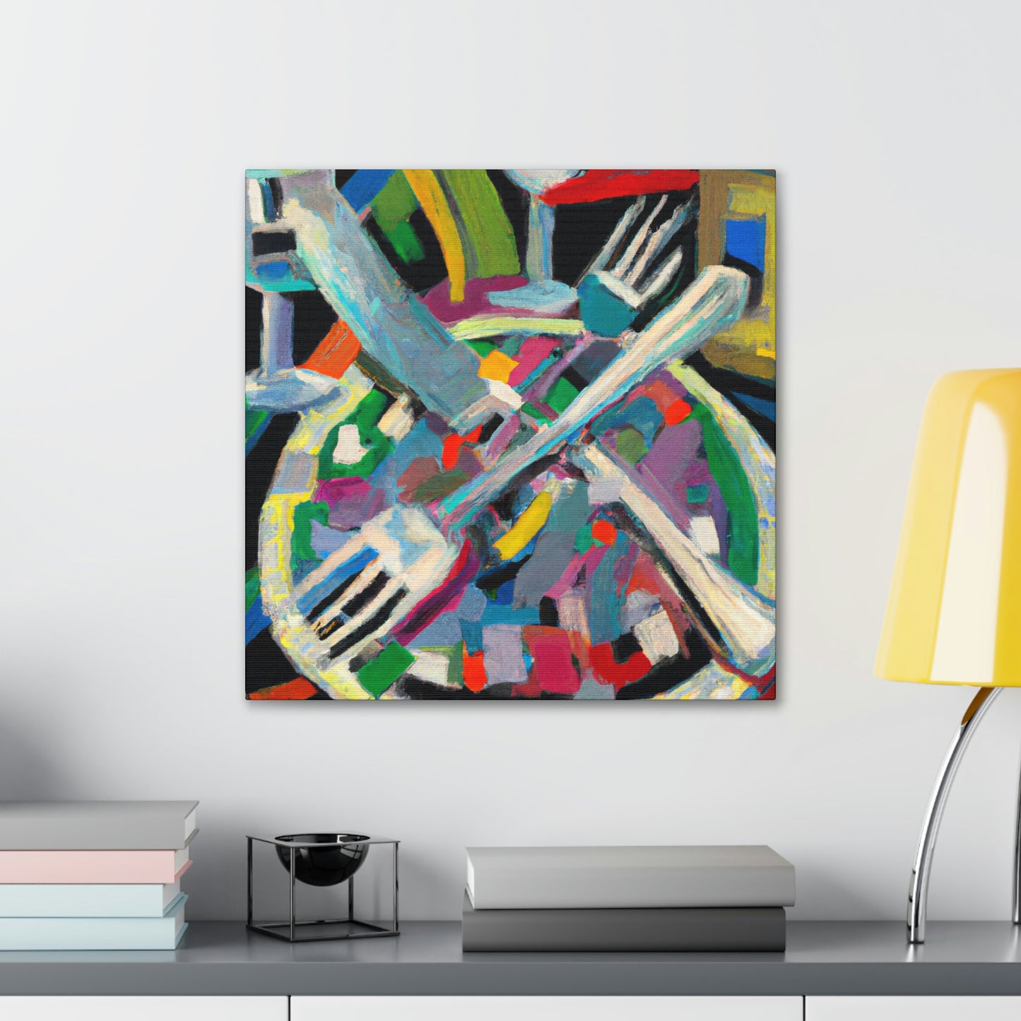 "Silverware in Moonlight" - Canvas