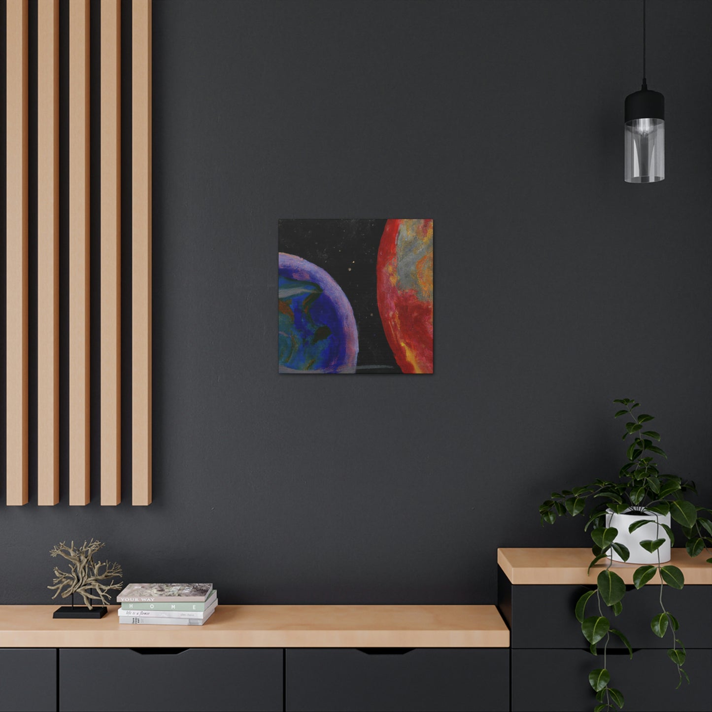 Earth's Cosmic Colors - Canvas