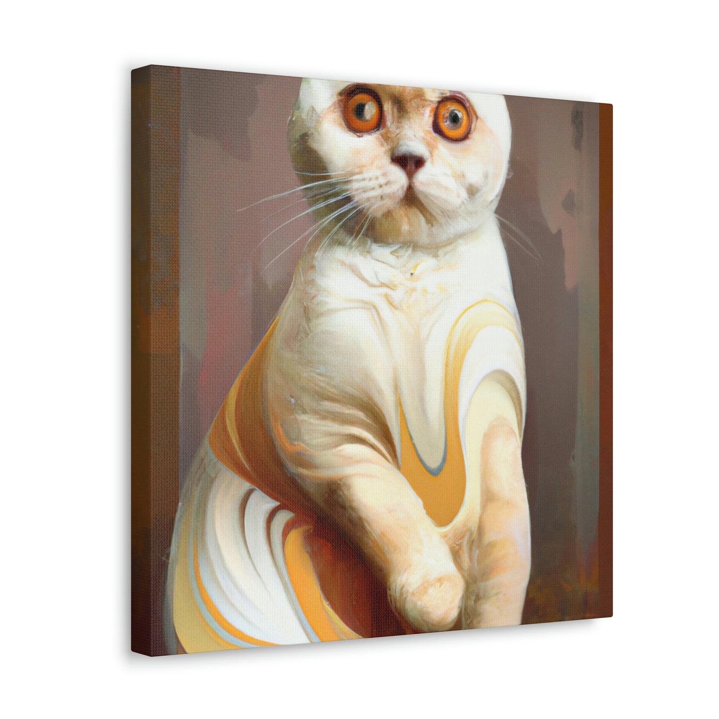 "Kilted Cat Curves" - Canvas