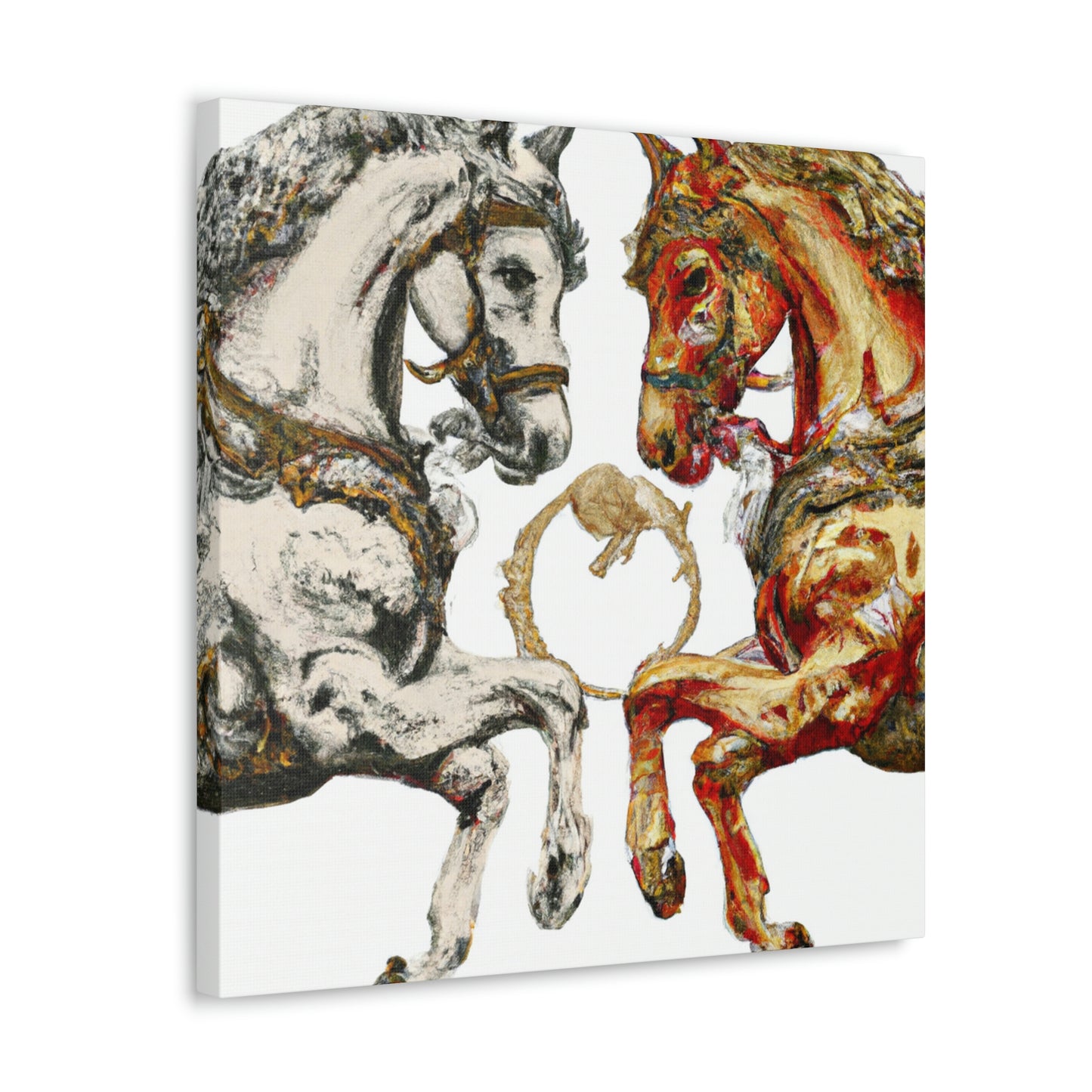 Running Horses Baroque - Canvas