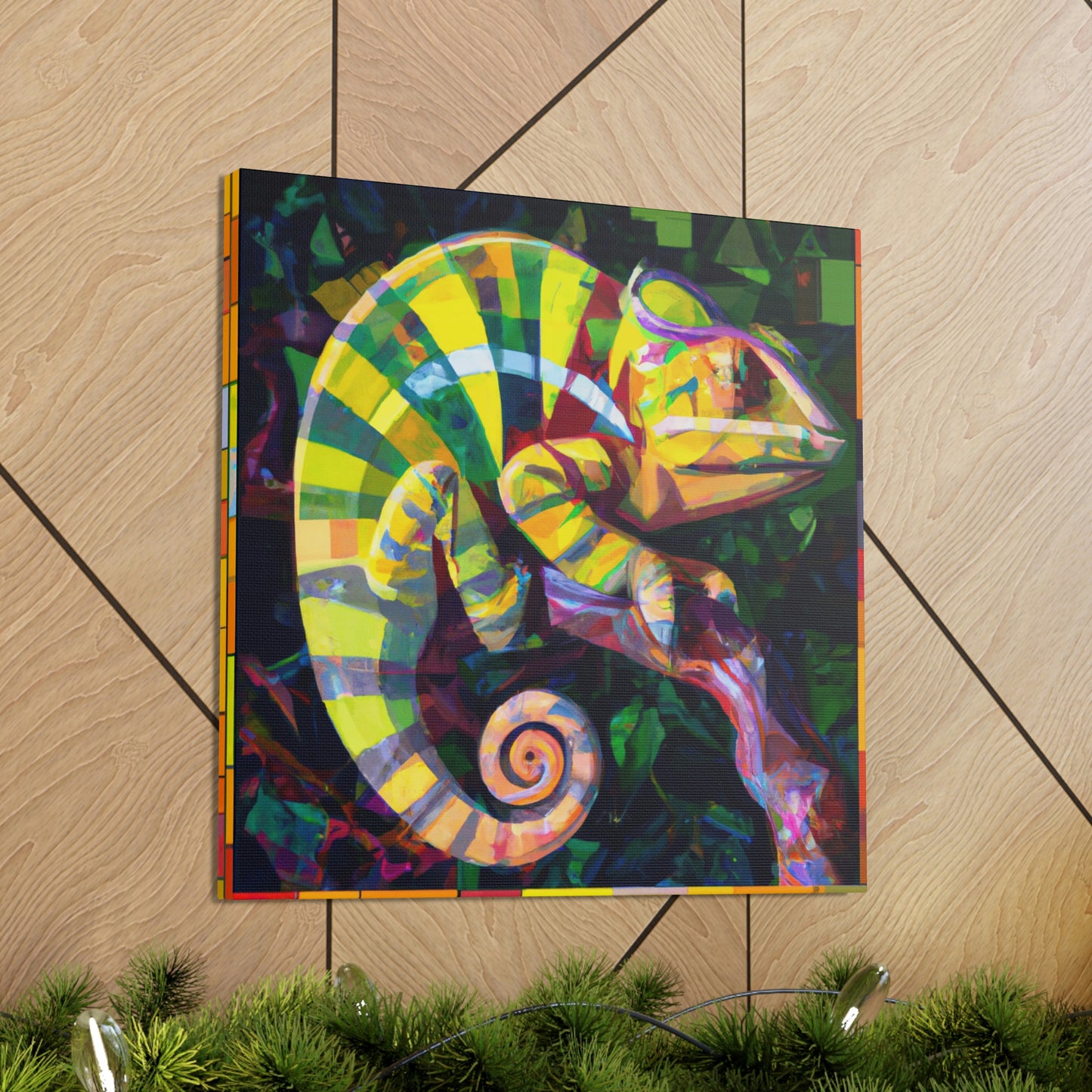 Veiled Chameleon Prism - Canvas