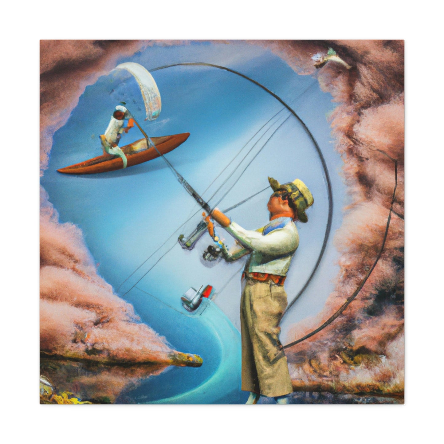 "Fly Fishing Fantasy Dream" - Canvas