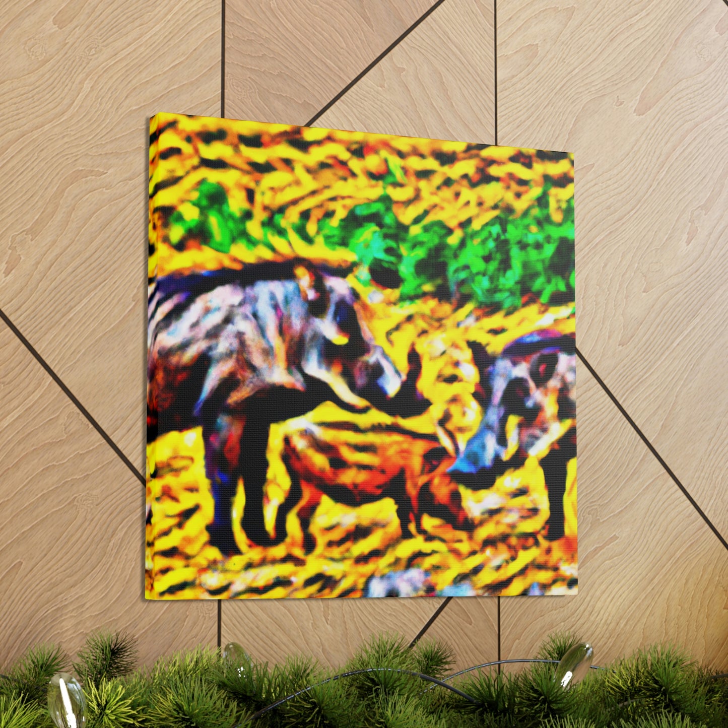 "Warthog War Dance" - Canvas