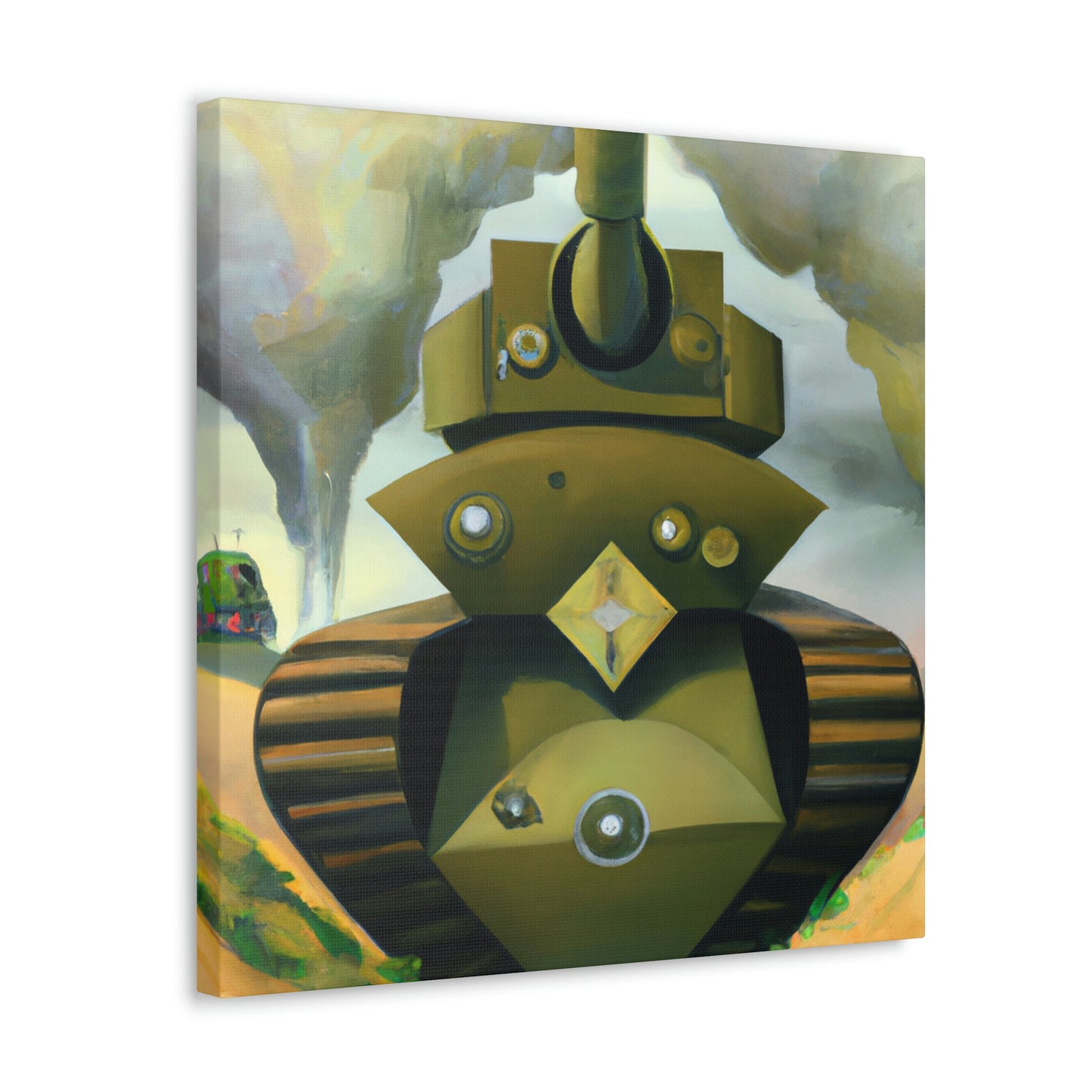 "Tank Turret Dreamscape" - Canvas