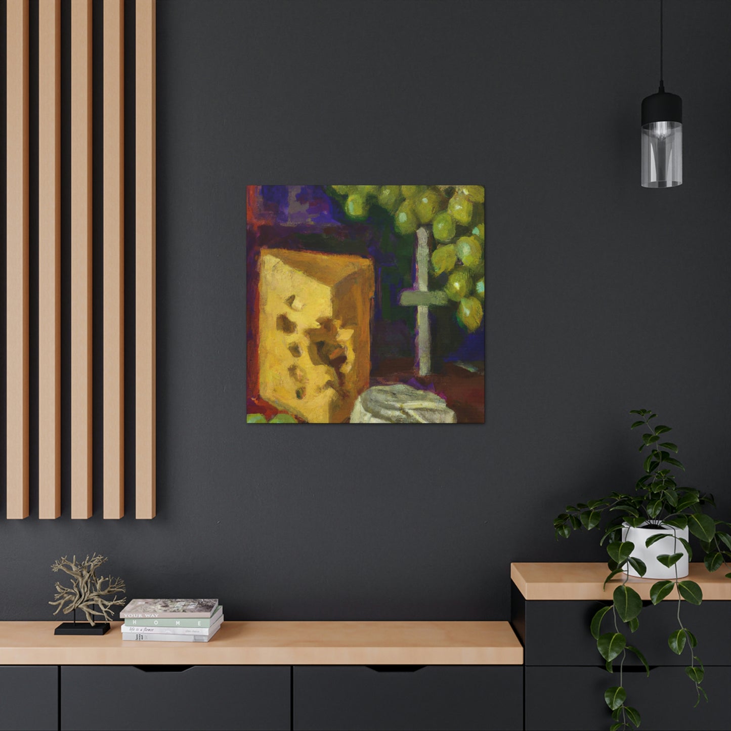 Cheese and Grapes Bliss - Canvas